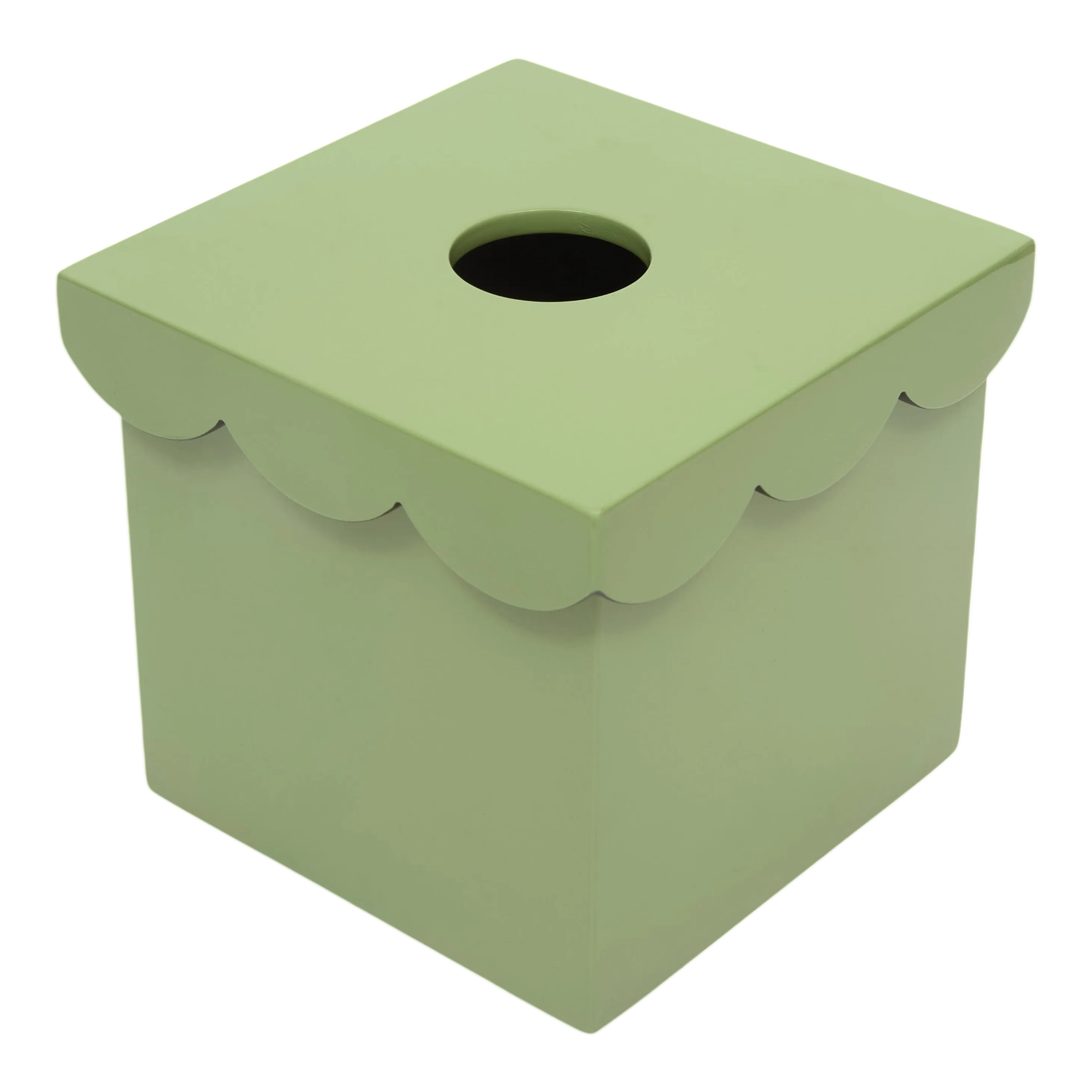 The Isabella Tissue Box in Green