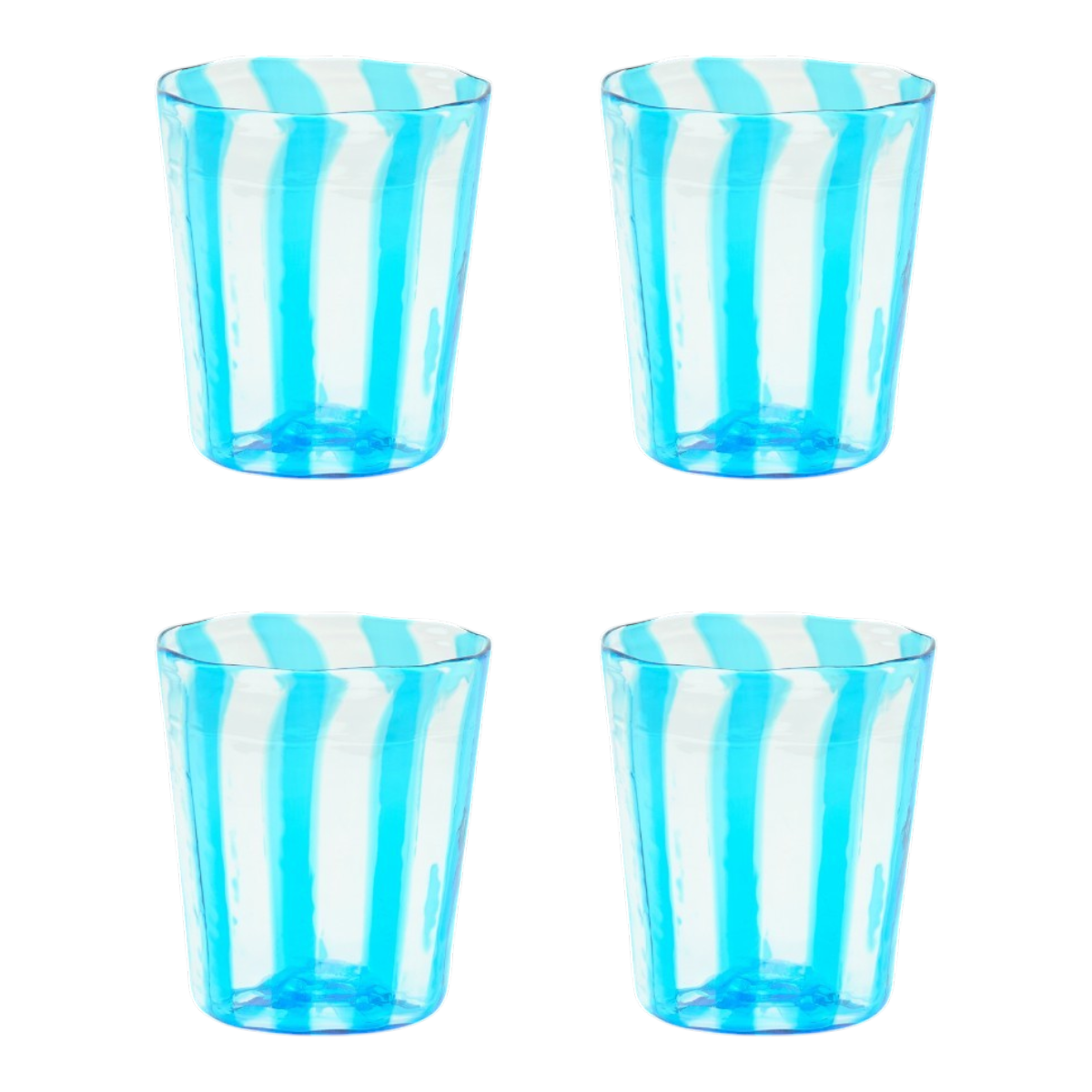 The Giorgio Tumbler in Turquoise, Set of Four