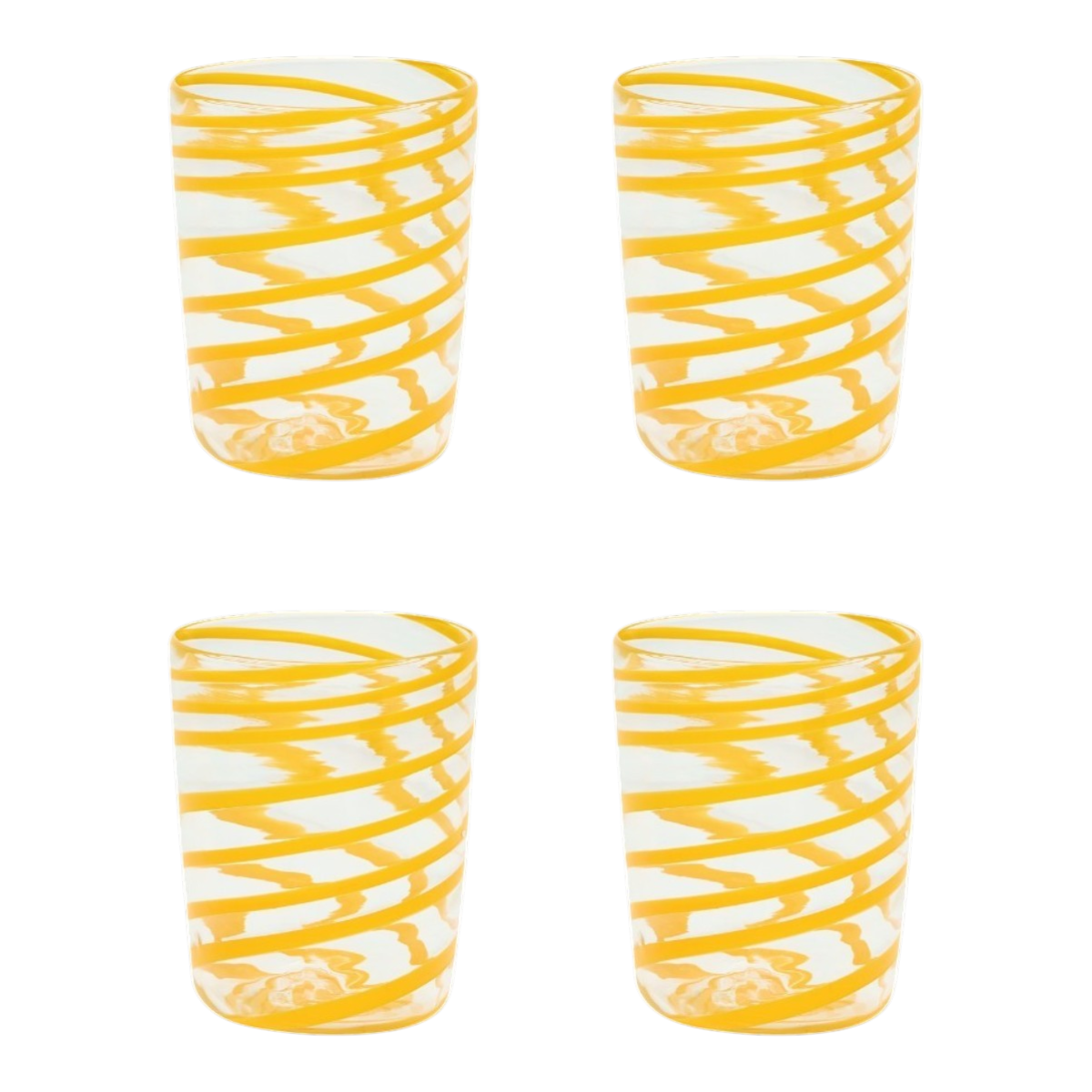 The Kiki Tumbler in Orange, Set of Four