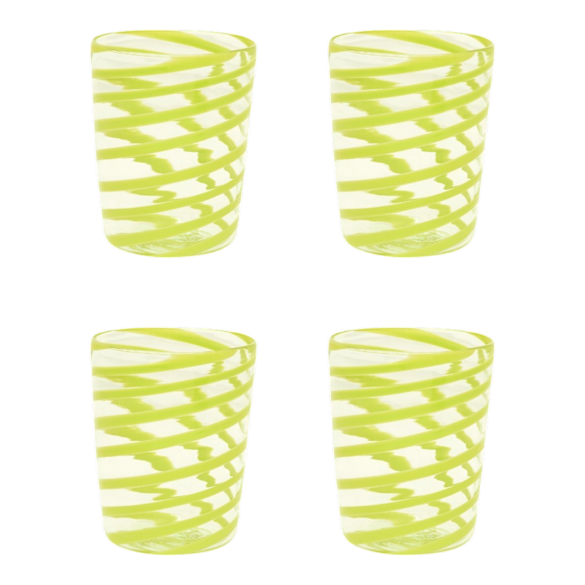 The Kiki Tumbler in Green, Set of Four