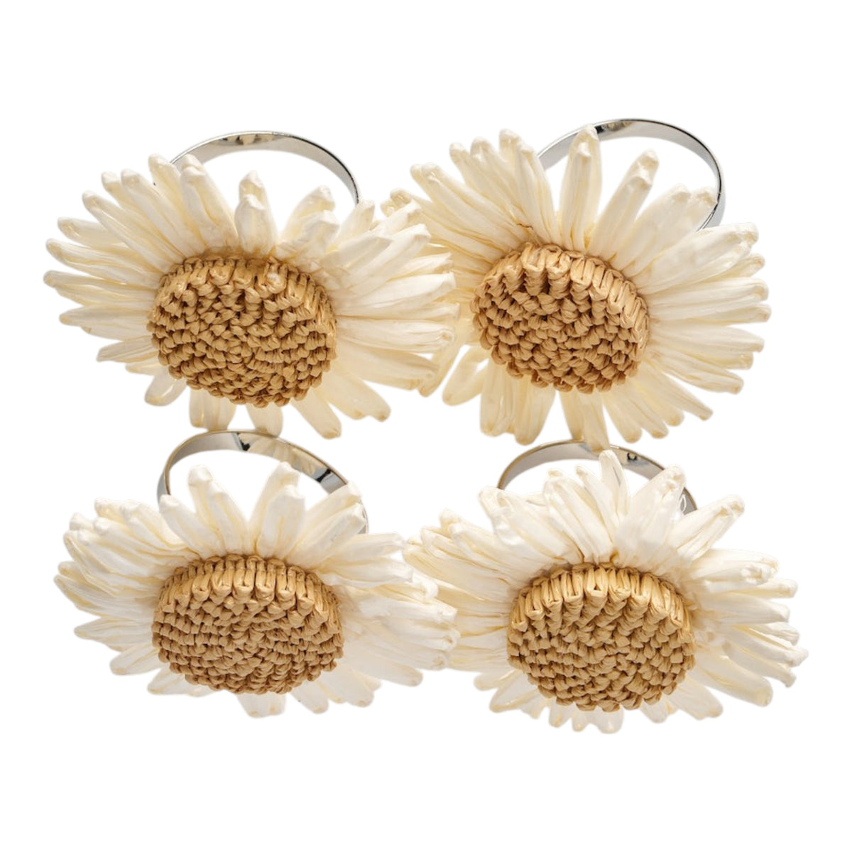 Daisy Napkin Rings (set of 4)