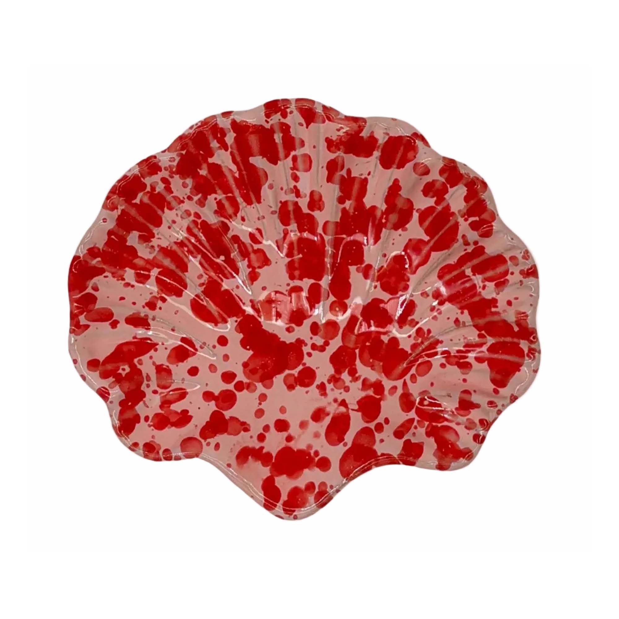 Splatterware Shell Dish