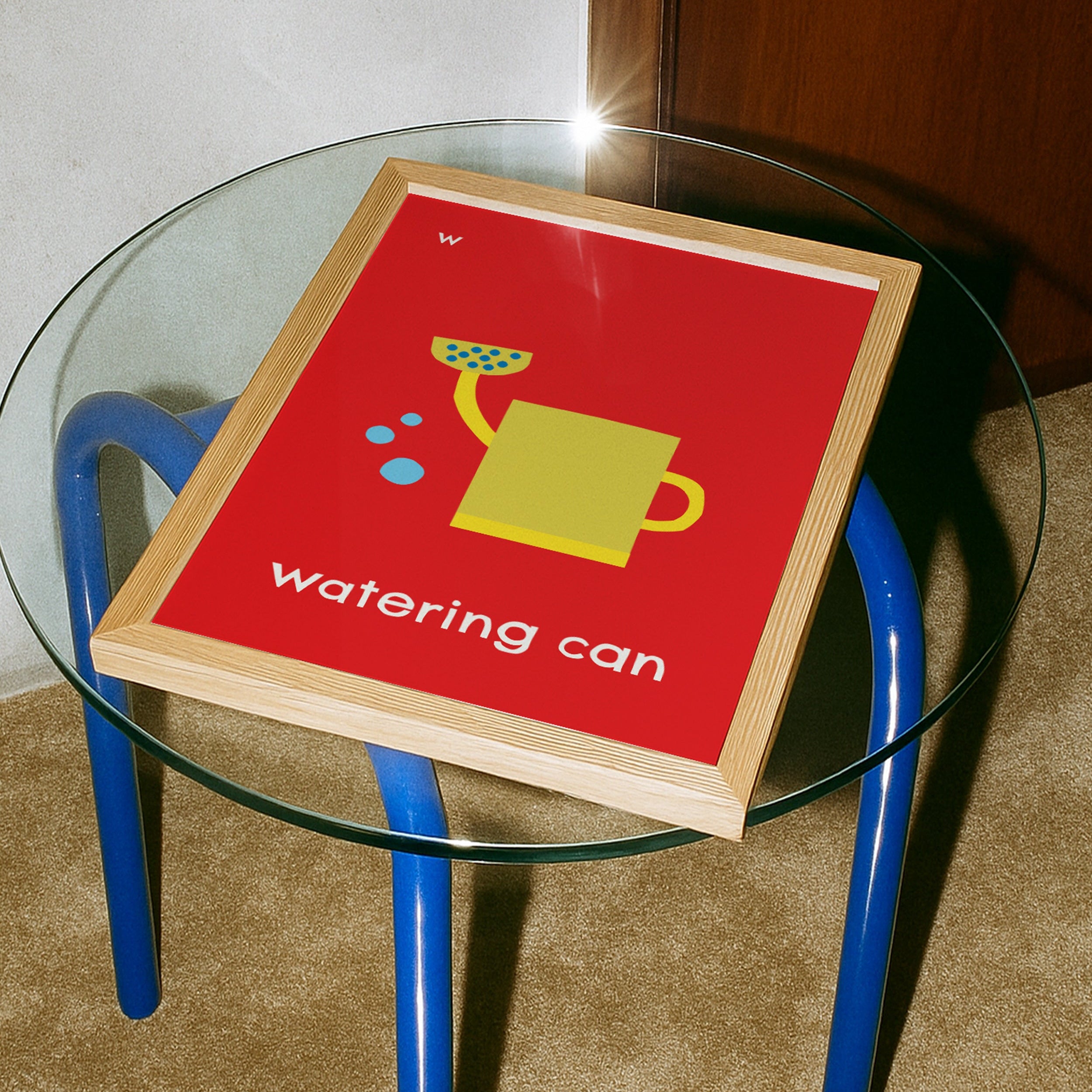 W for Watering Can | Giclée Fine Art Print