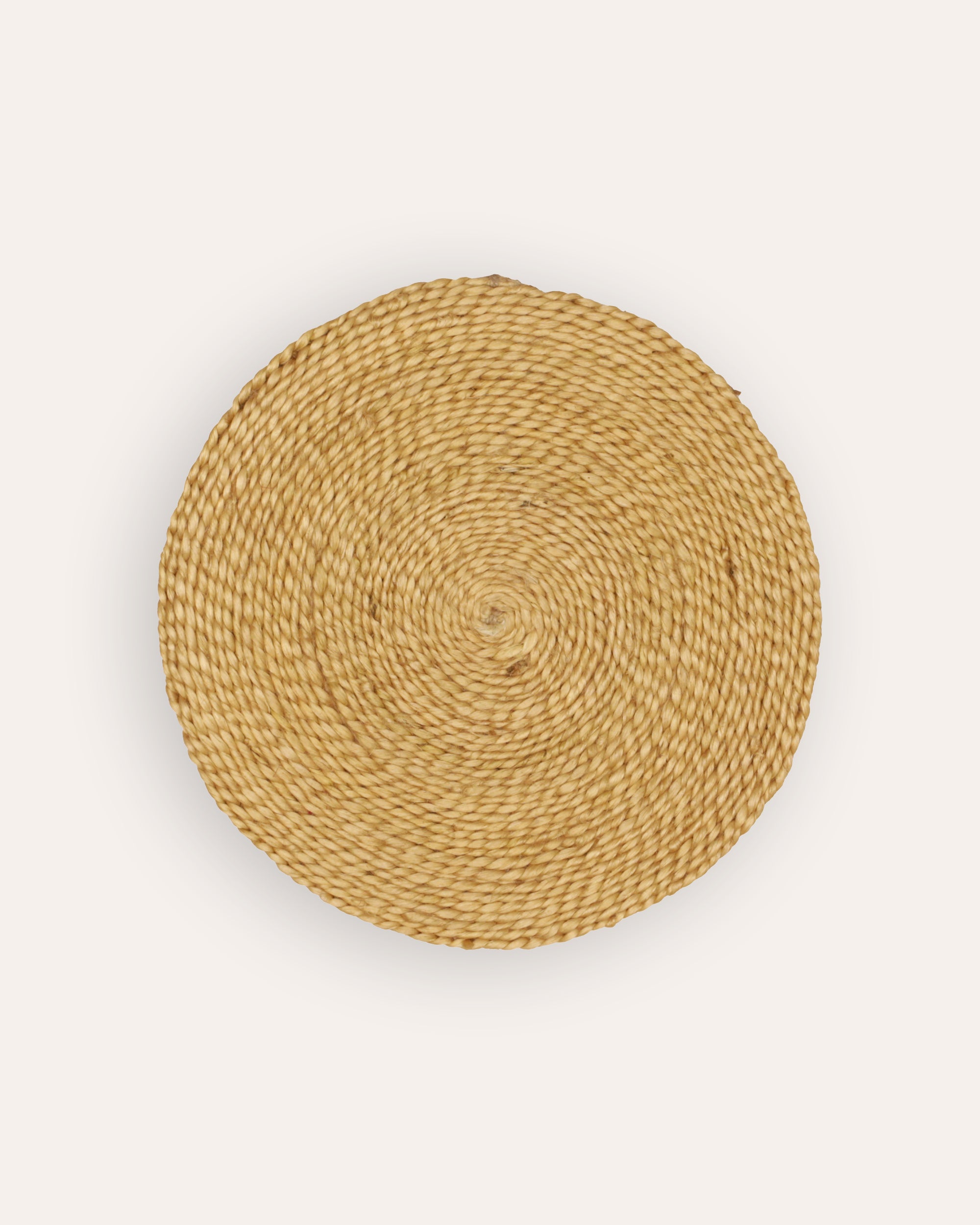 Round Jute Placemats, Set Of Four - Natural