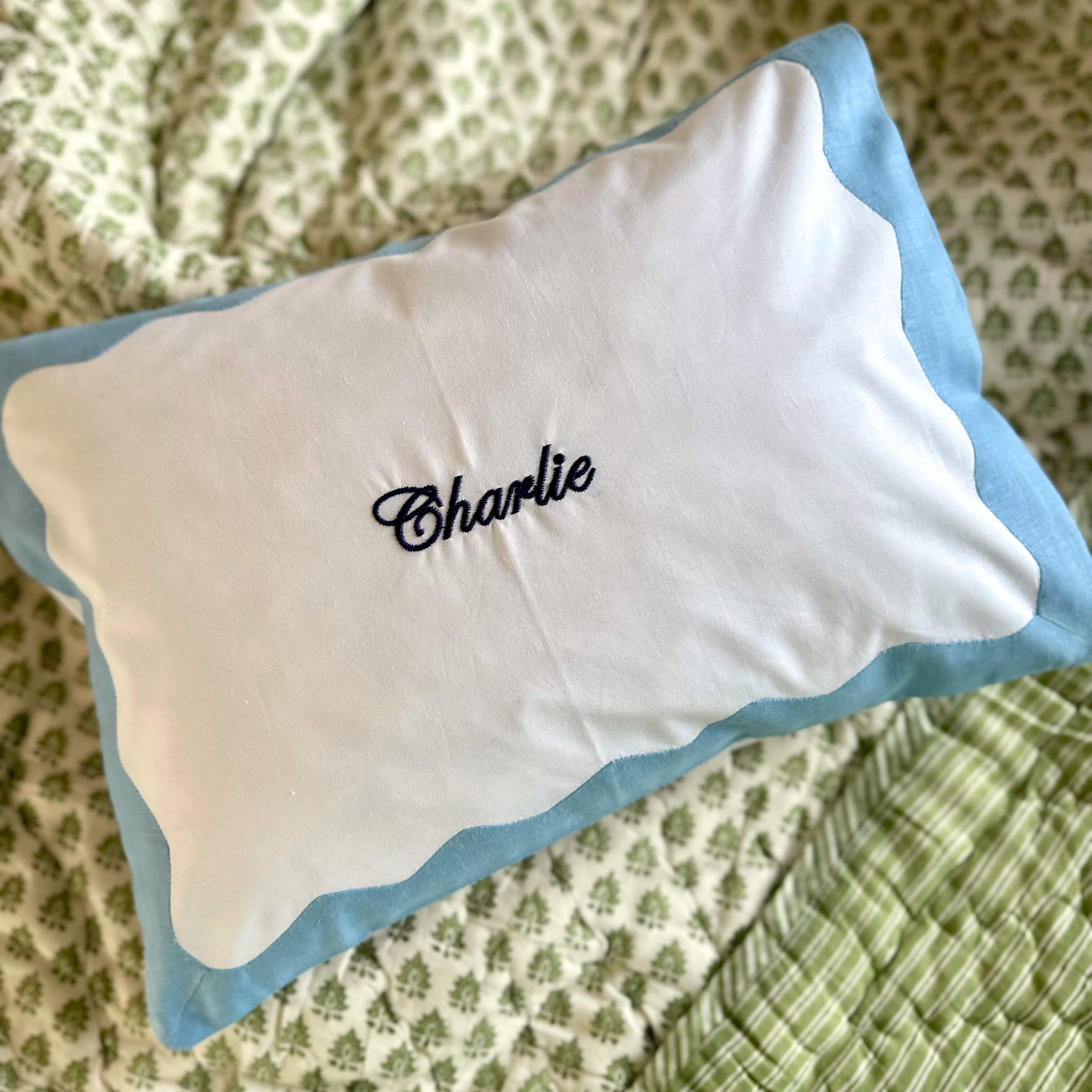 Blue Wave Baby Pillowcase