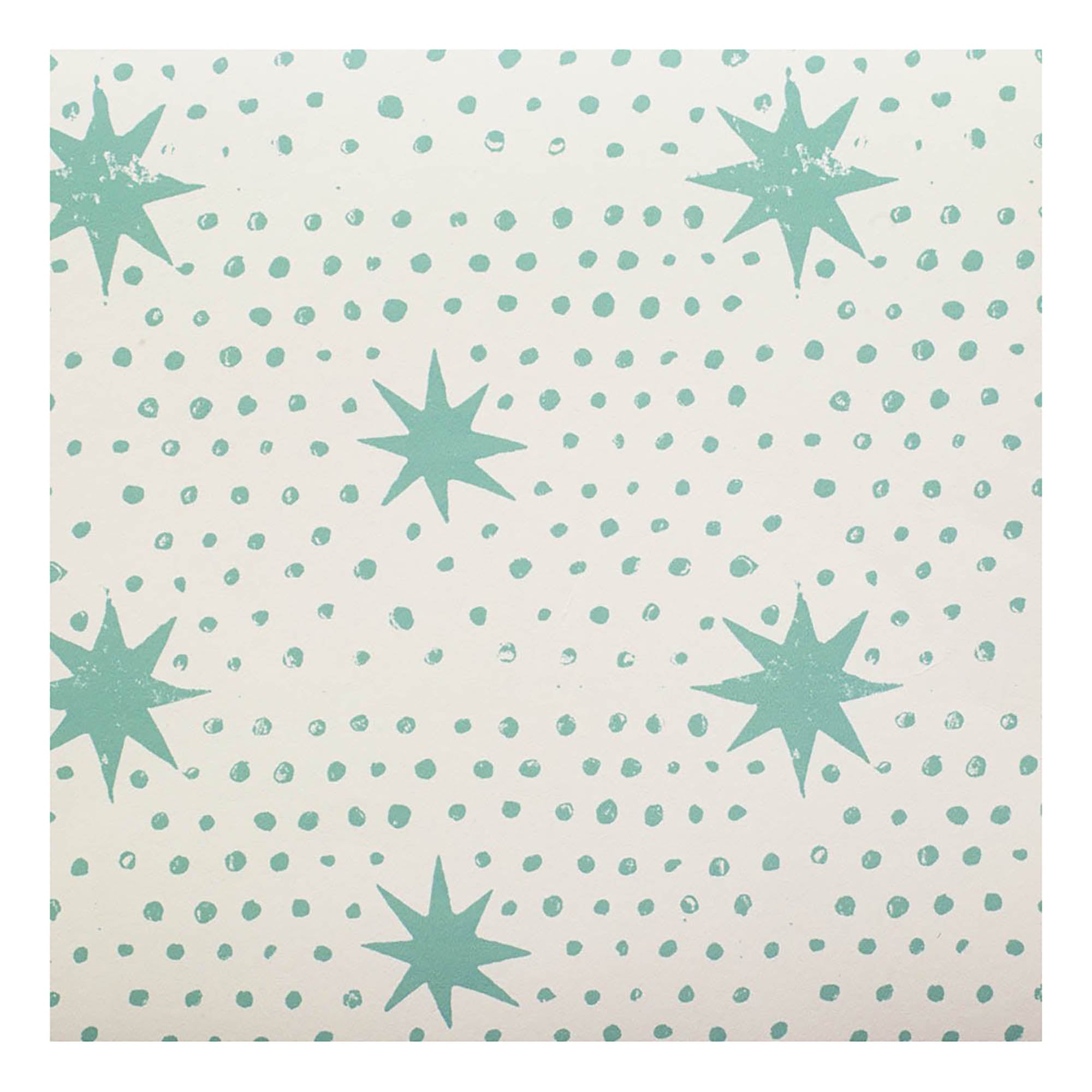 Spot & Star Wallpaper Pea Green