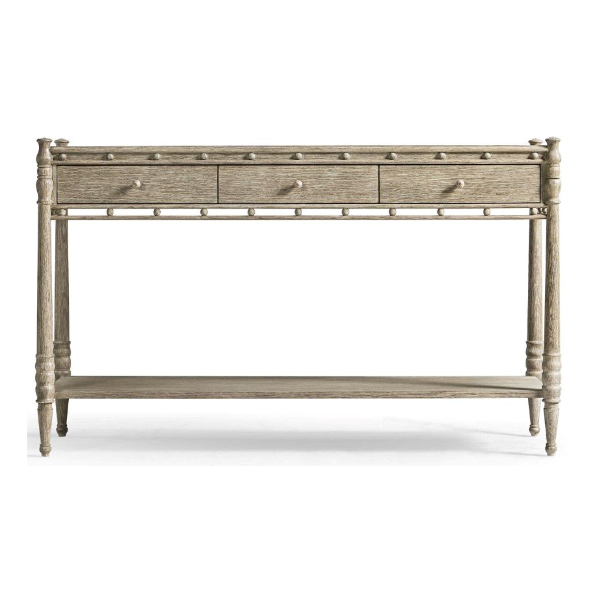 Morris Greyed Oak Console Table