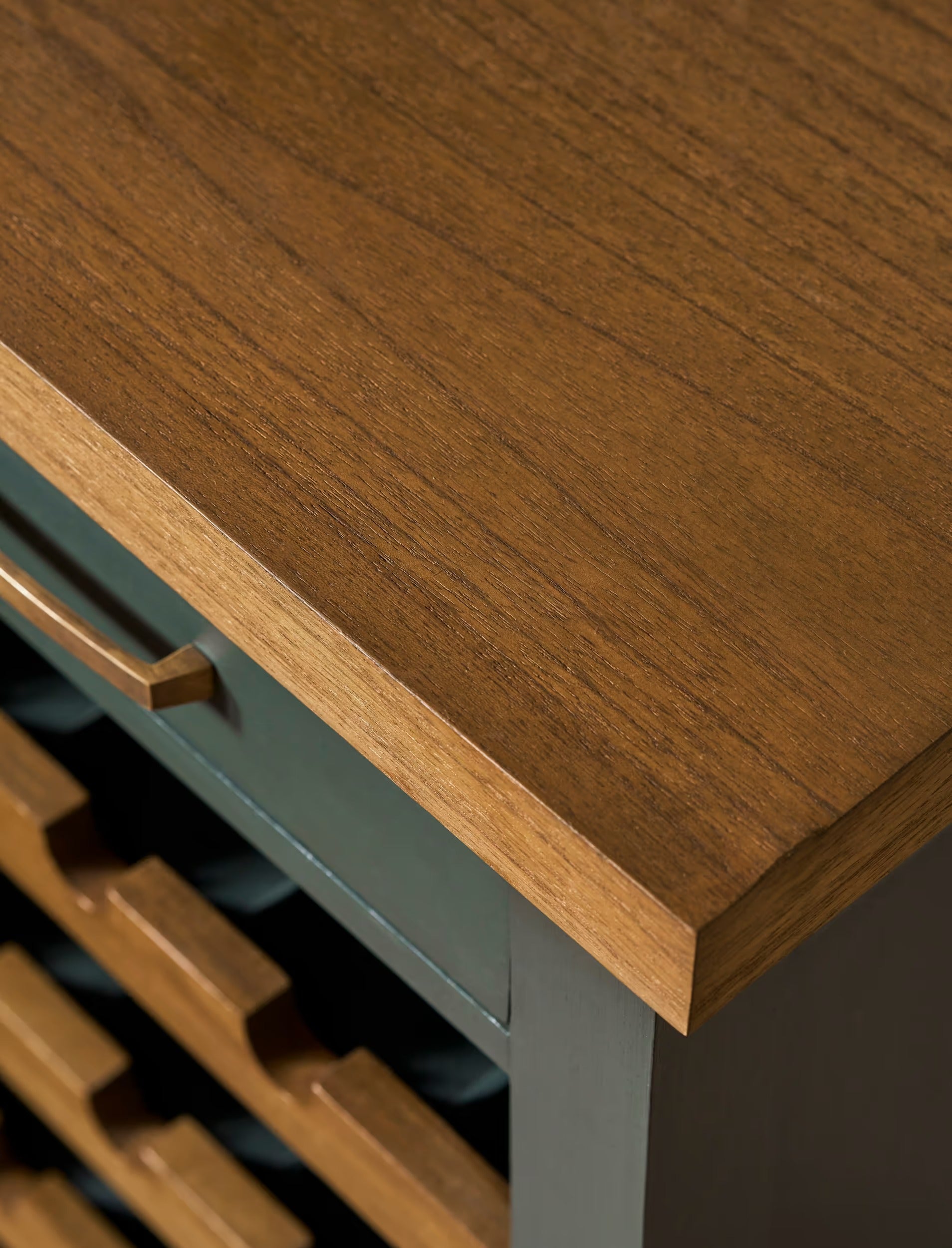 Walcote Winerack Sideboard Forest Green