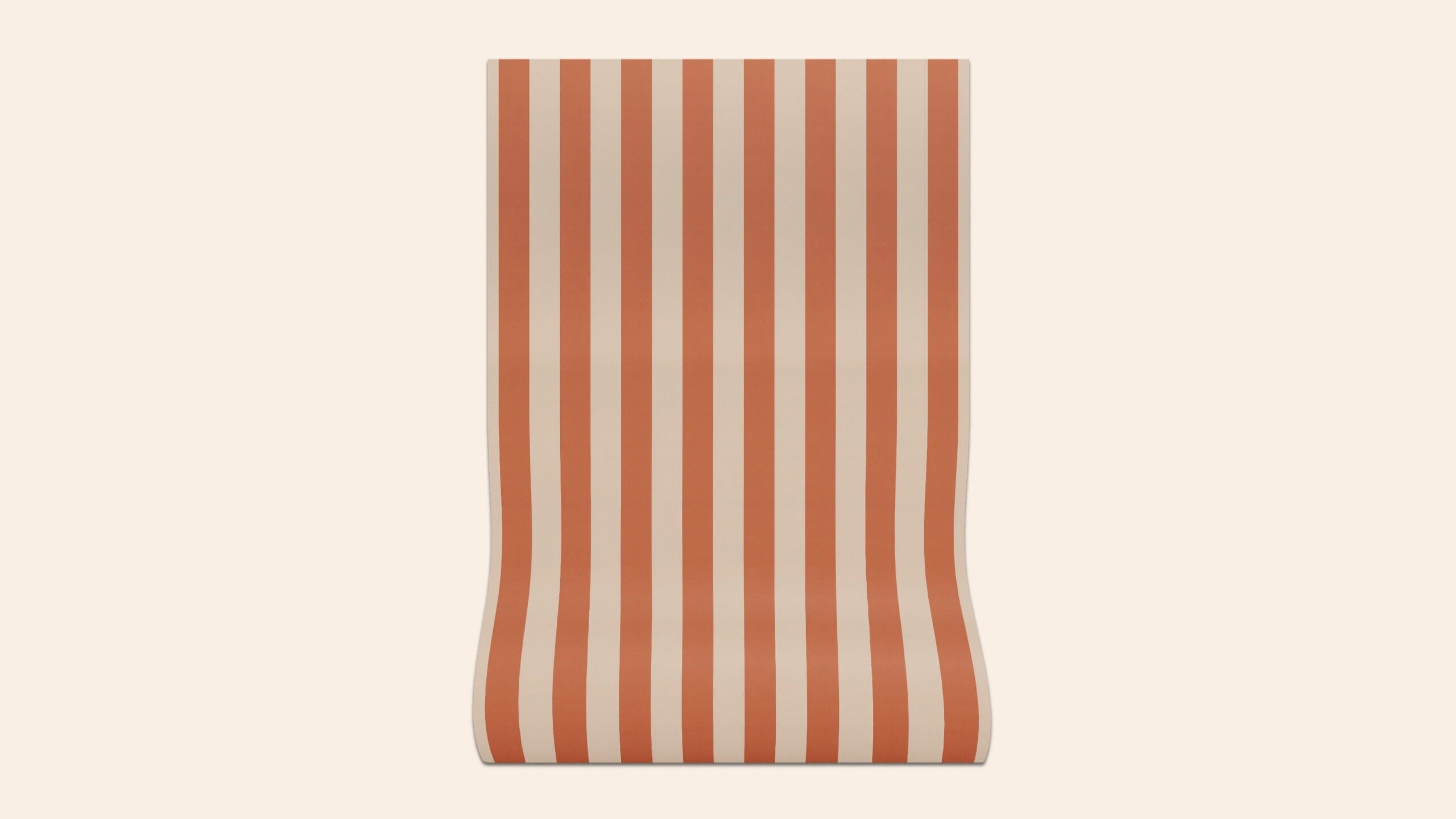 Sonia Stripe Wallpaper, Ginger, Roll