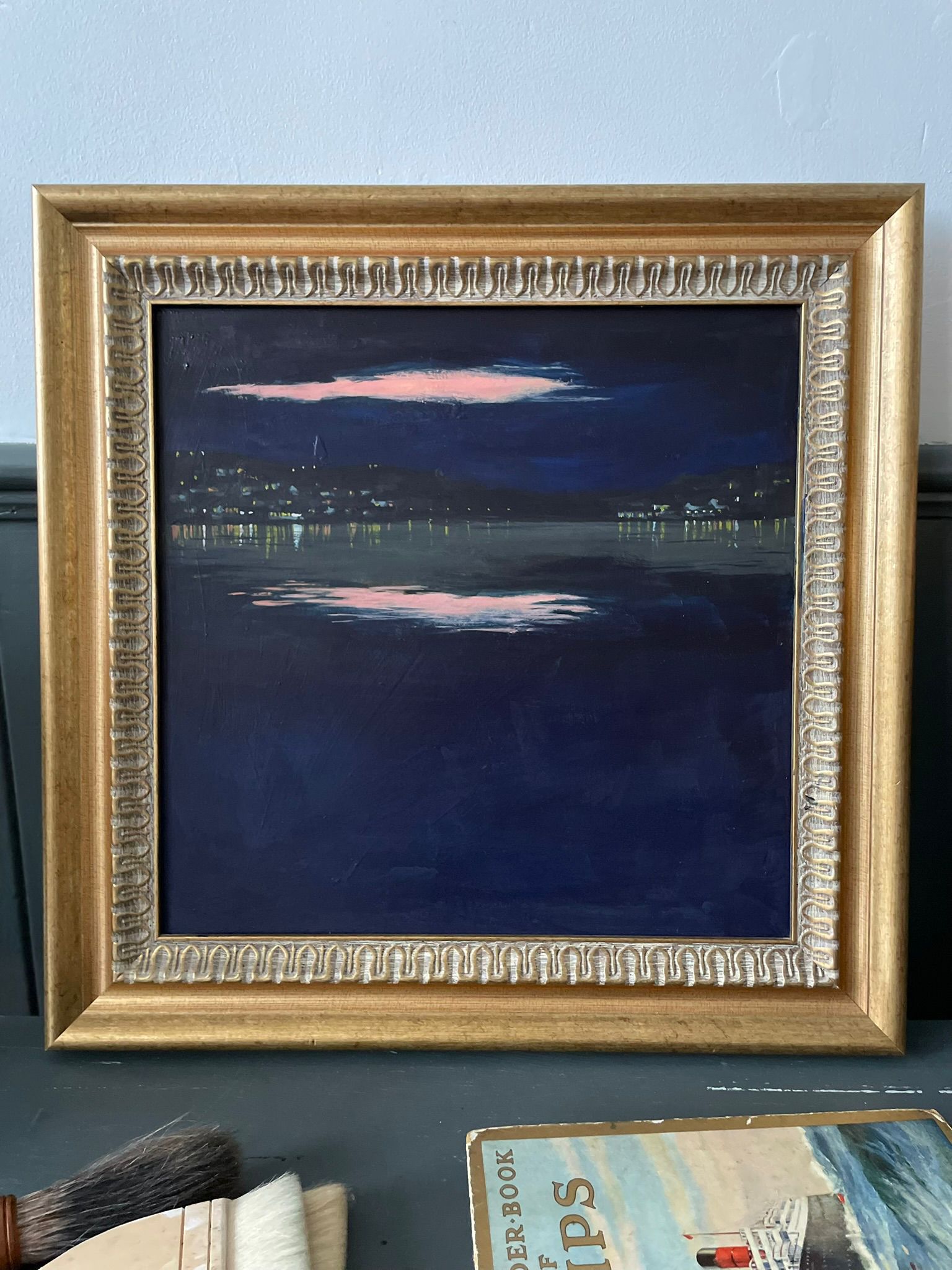 “Night time whispers to the shore”