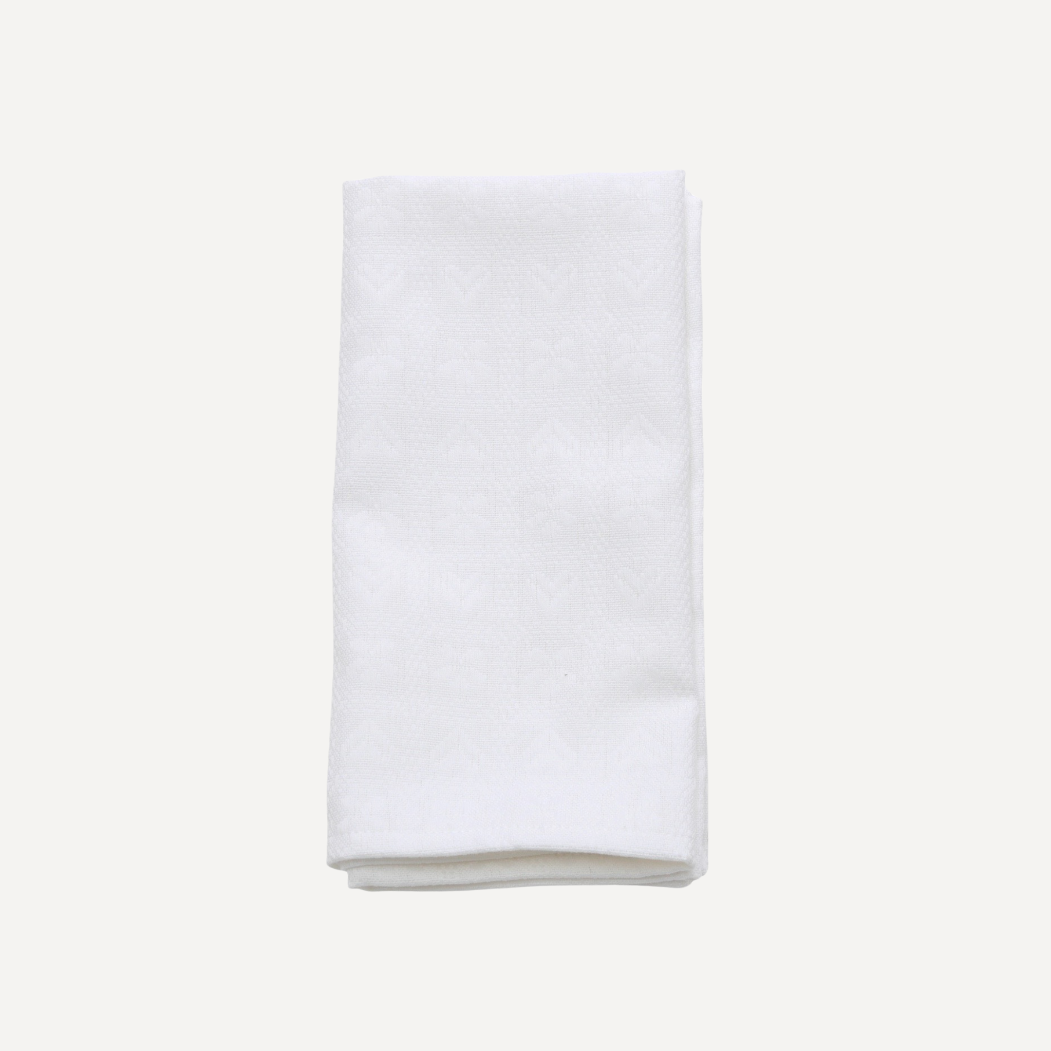 White Alpine Chalet Cotton Gingham Napkin | Set of 4
