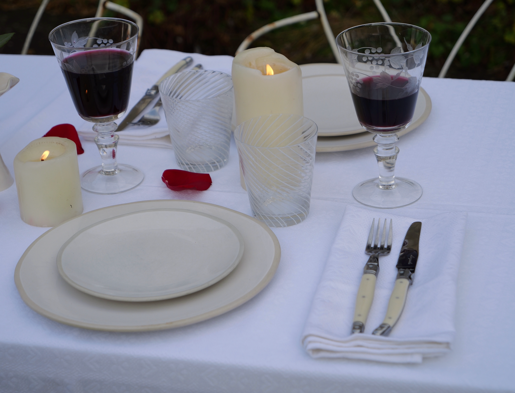 White Alpine Chalet Cotton Gingham Napkin, Set of 4, Italian Cotton, 50x50cm