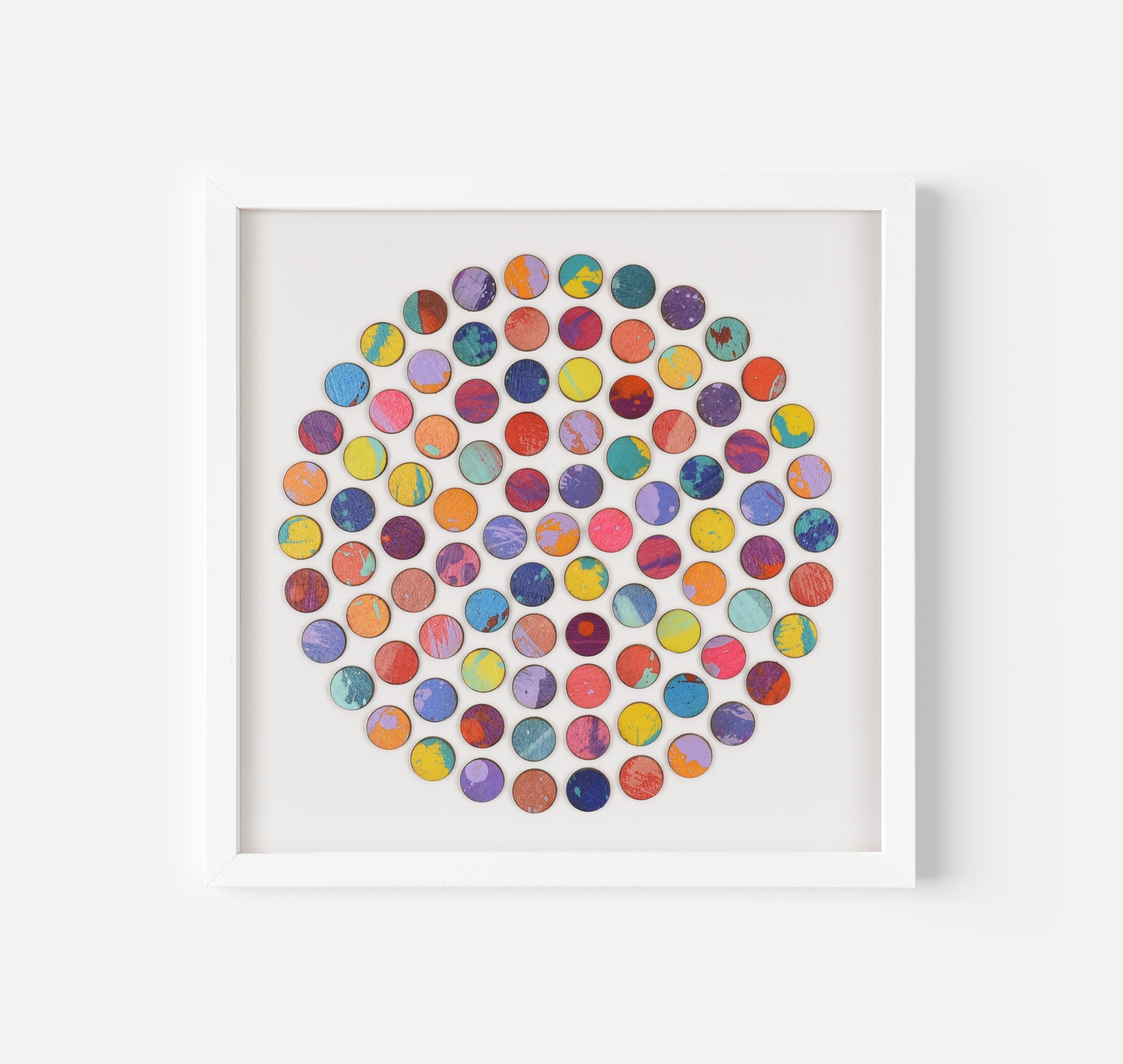 Circle of Splash Dots Painting