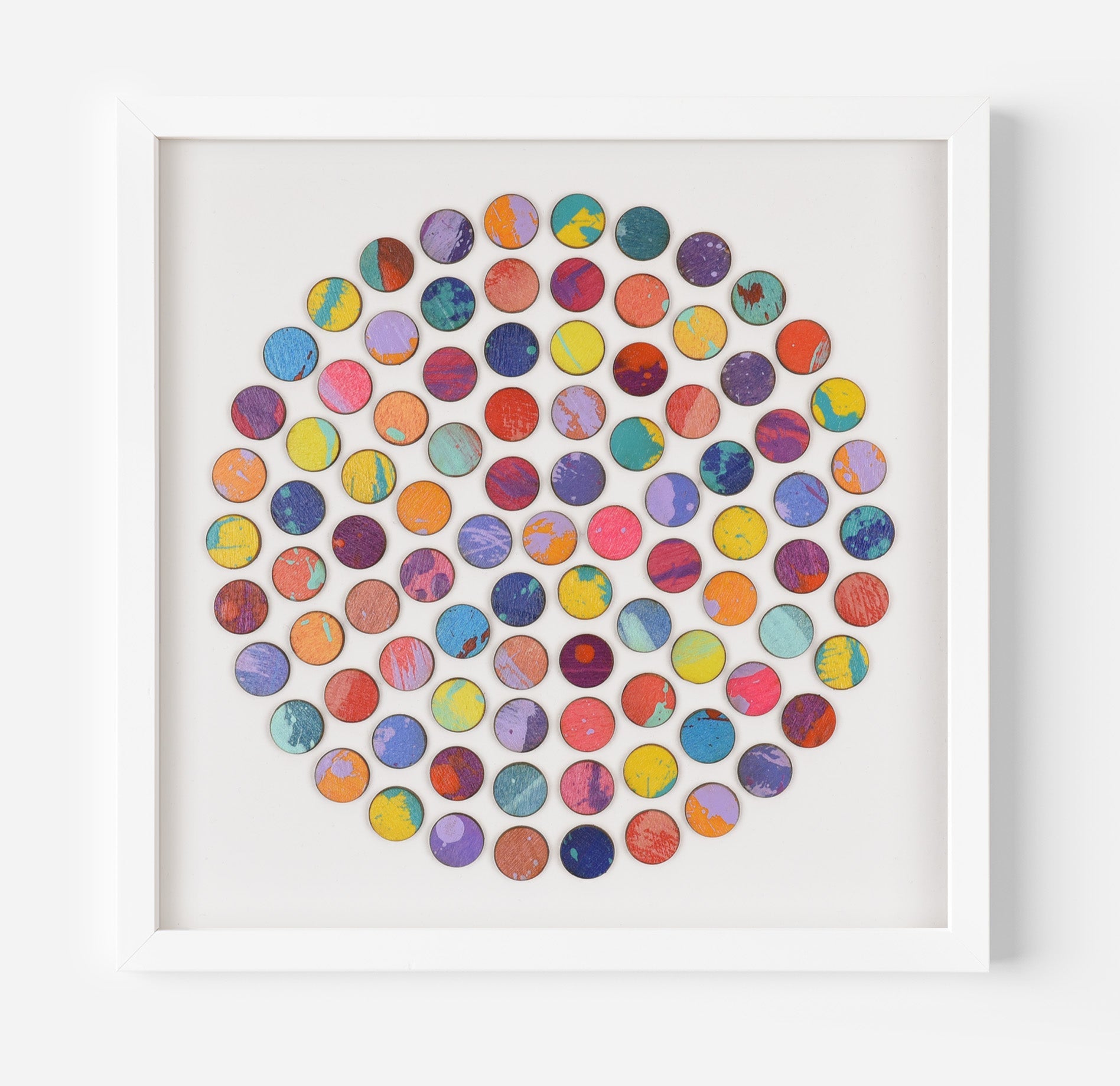 Circle of Splash Dots Painting