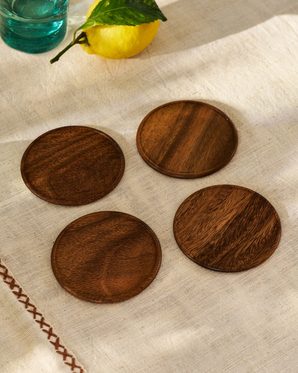 Kali Wooden Coasters (set of 4)
