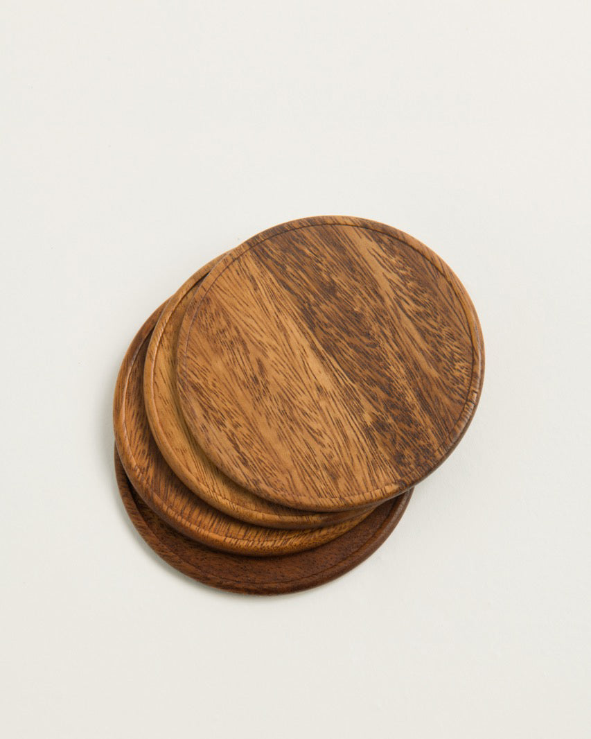 Kali Wooden Coasters | Set of 4