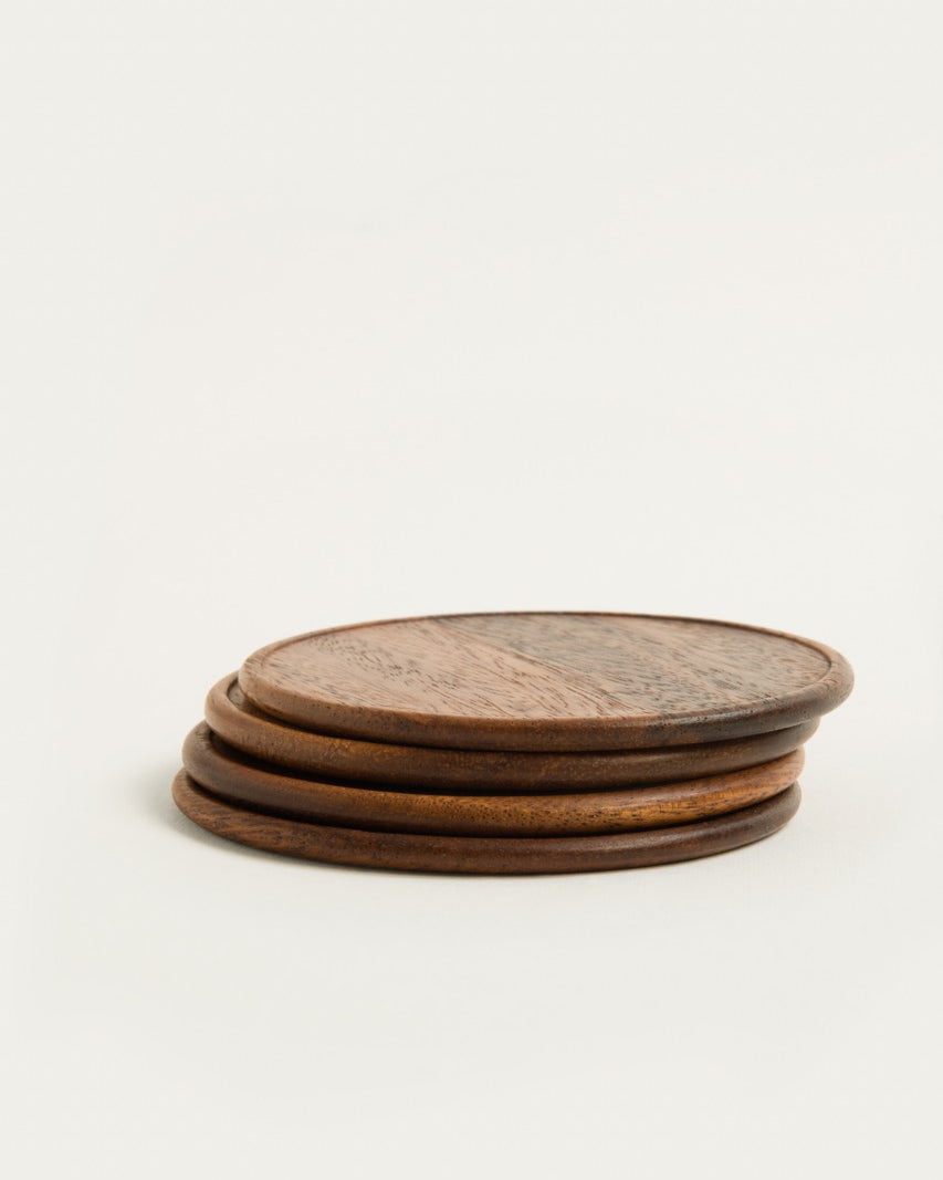 Kali Wooden Coasters | Set of 4