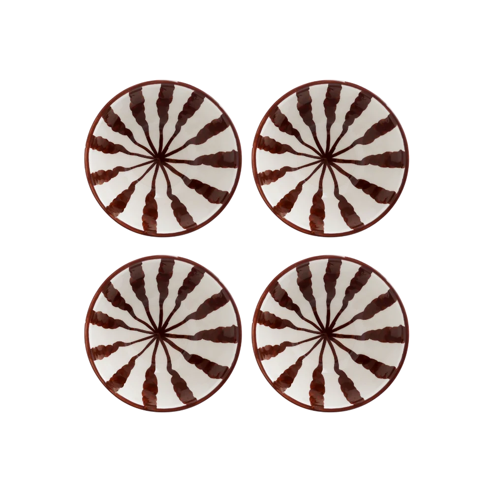 Wave Breakfast Bowls, Set Of Four
