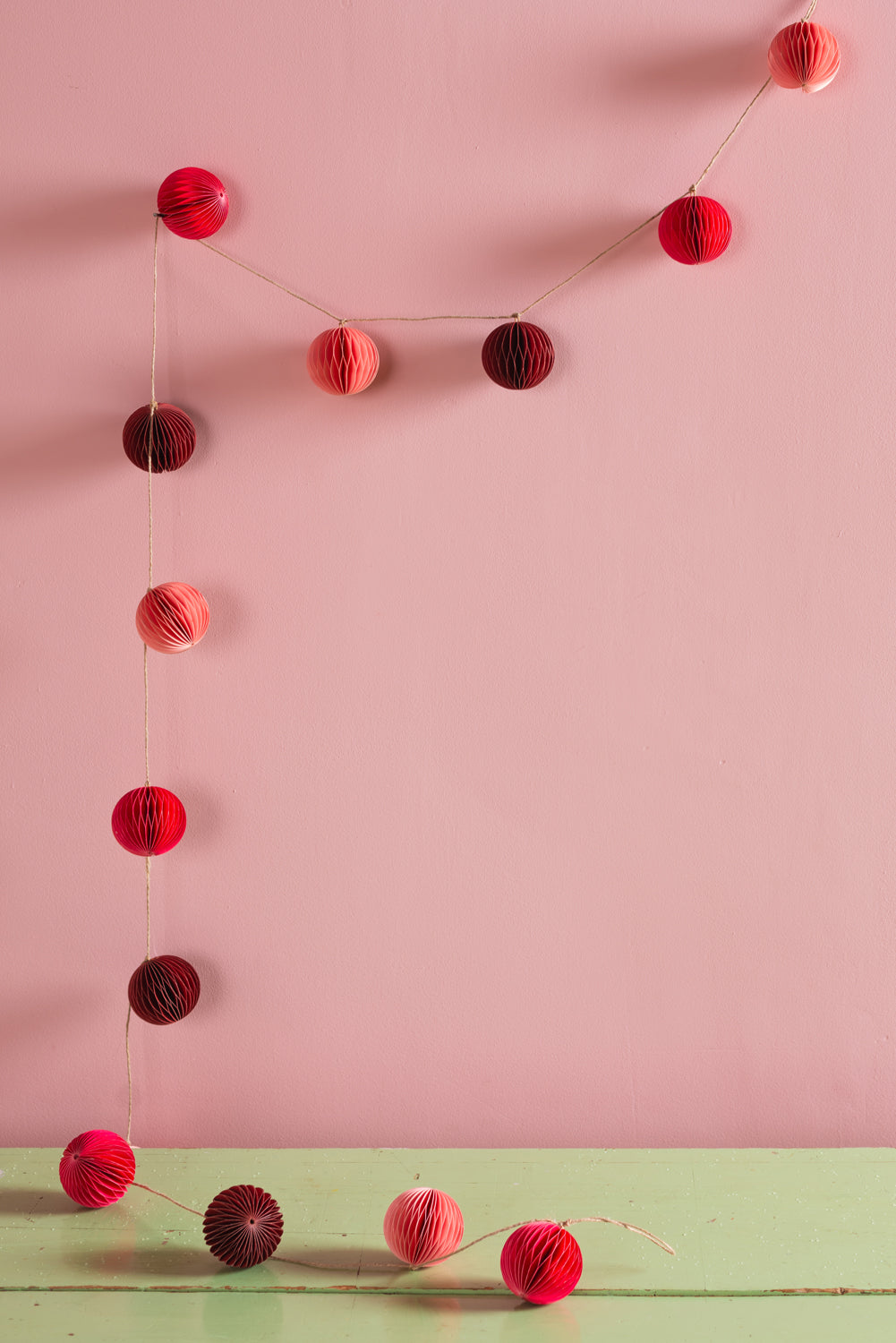 Pink Origami Garland