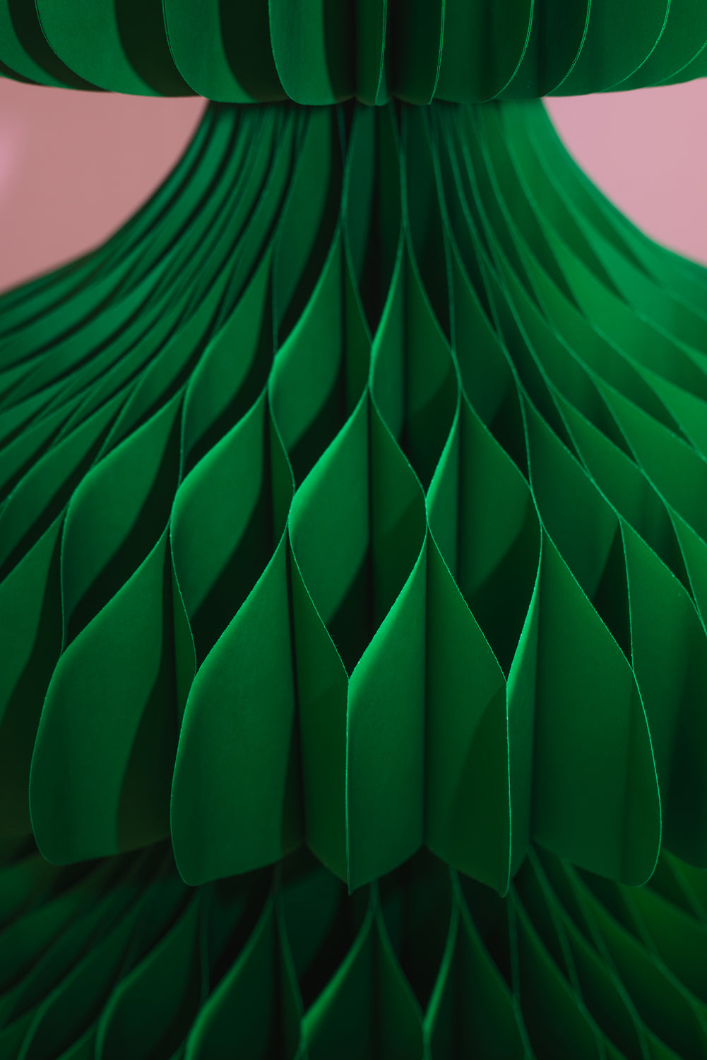 Green Honeycomb Origami Paper Tree