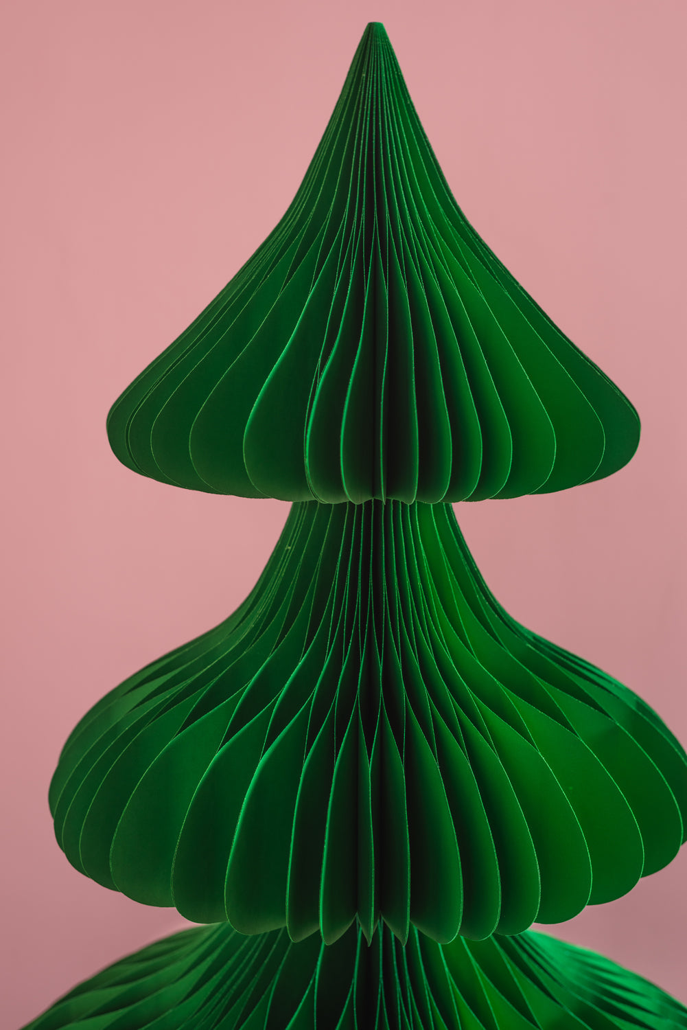 Green Honeycomb Origami Paper Tree