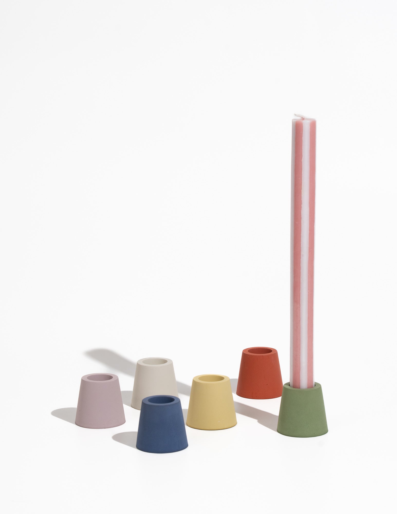 Stump Candle Holder - Mustard