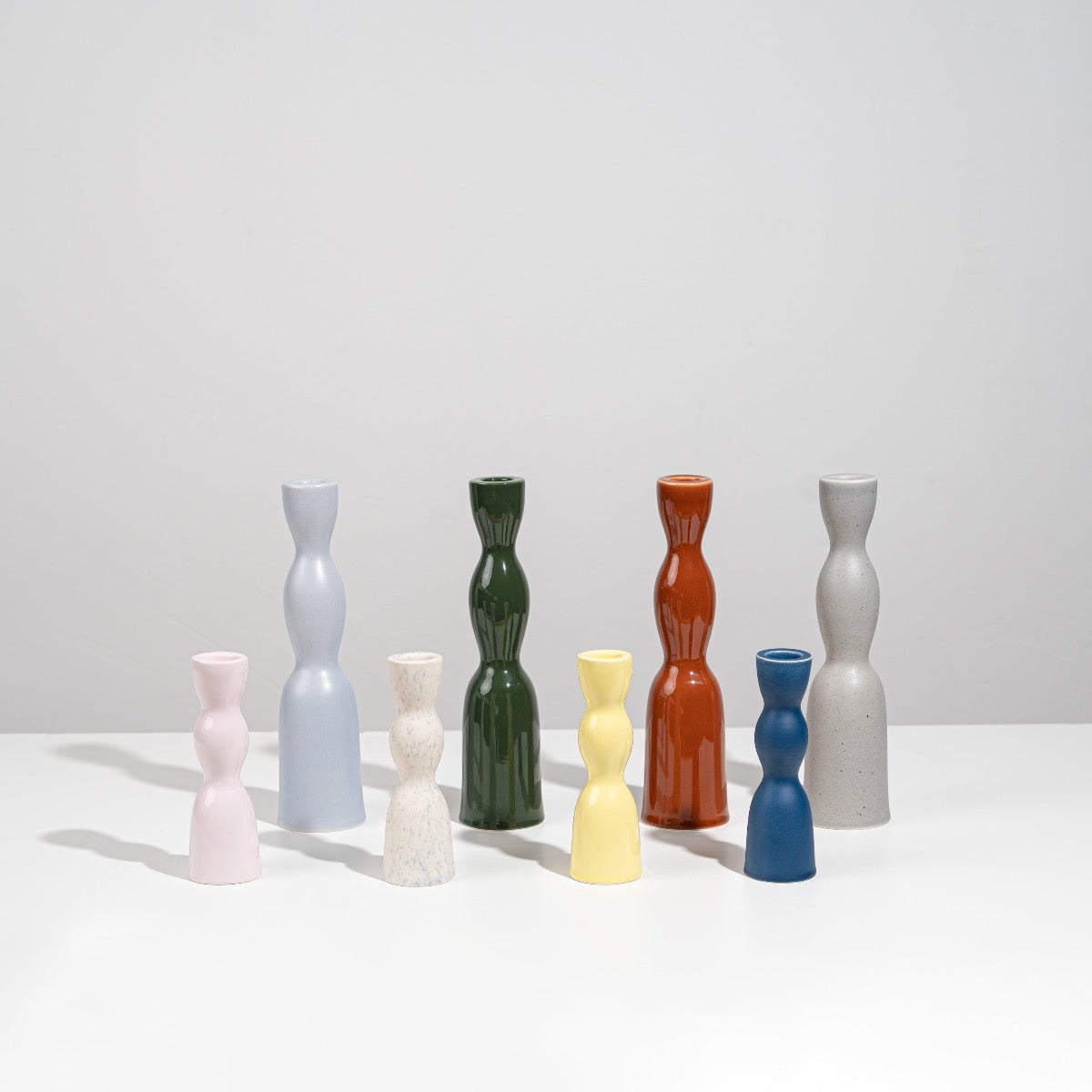 Terracotta Tall Wave Candleholder