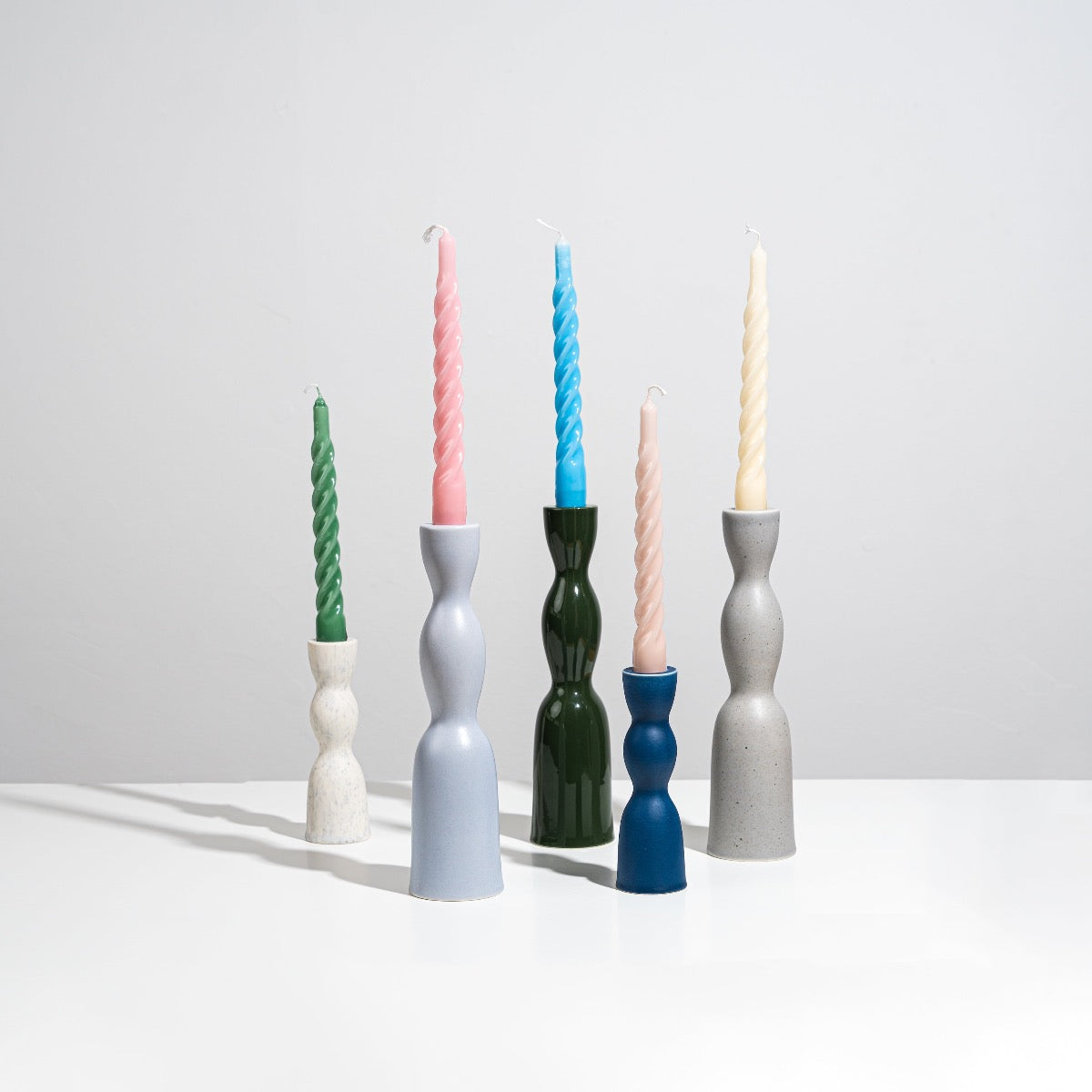 Terracotta Tall Wave Candleholder