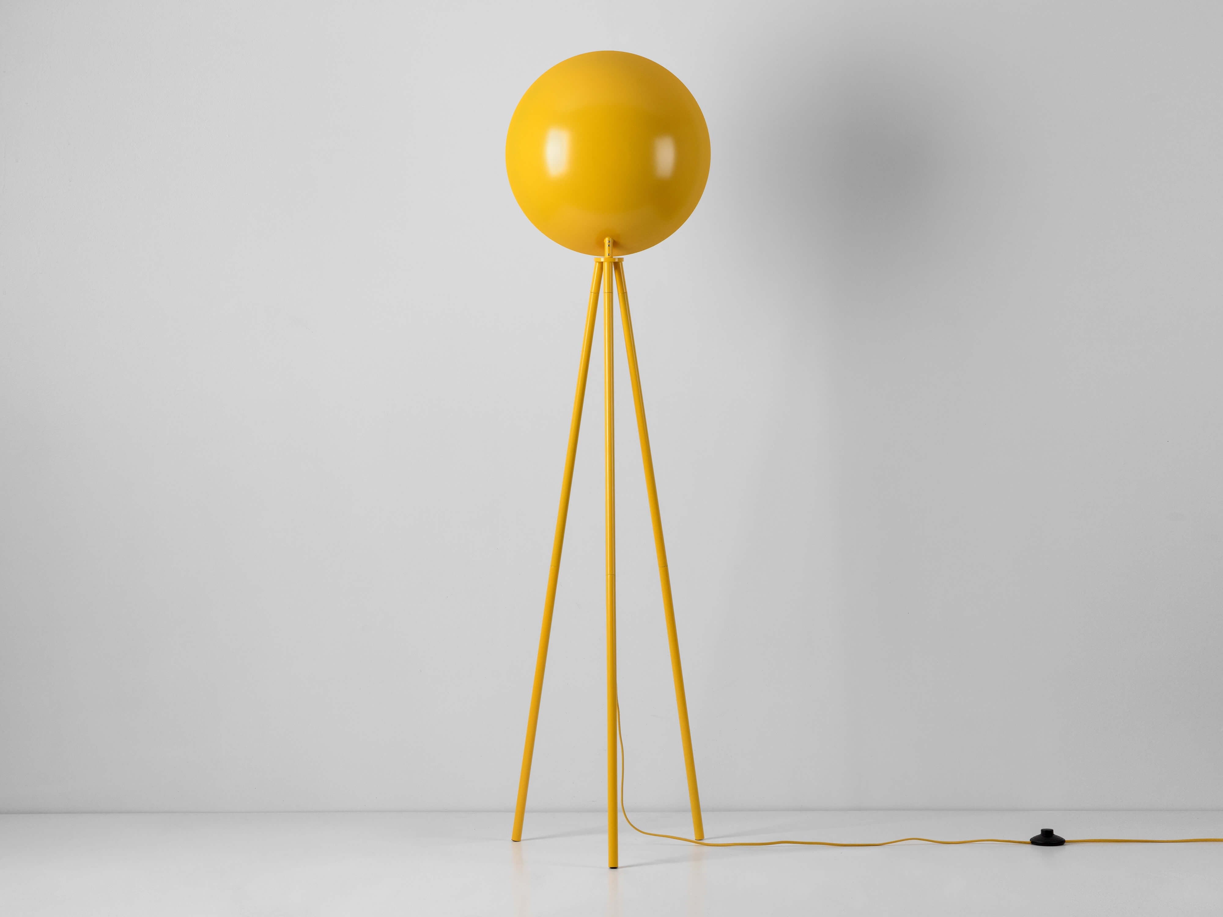 Yolk yellow diffuser floor lamp