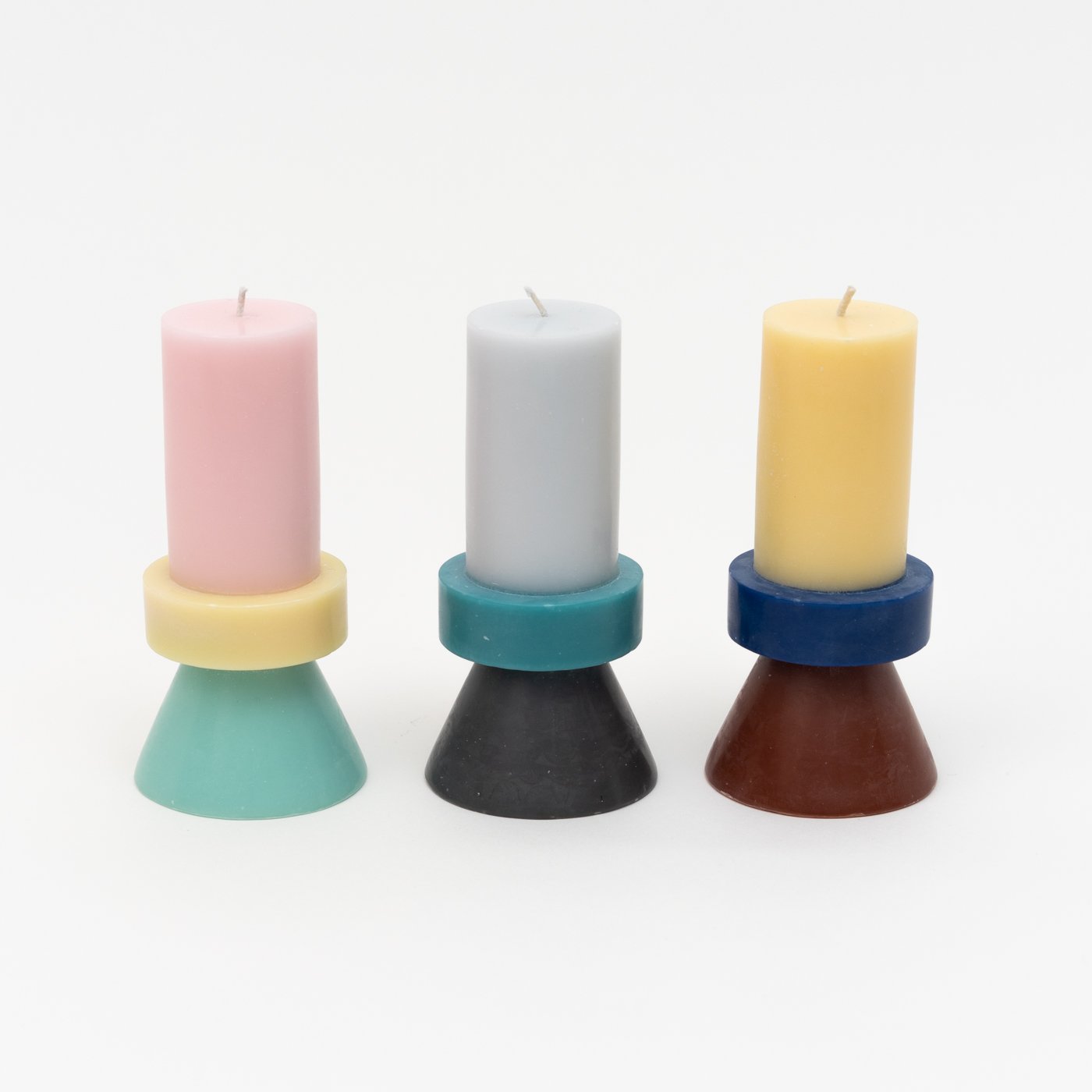 Stack Candle Tall - Banana / Navy / Chocolate