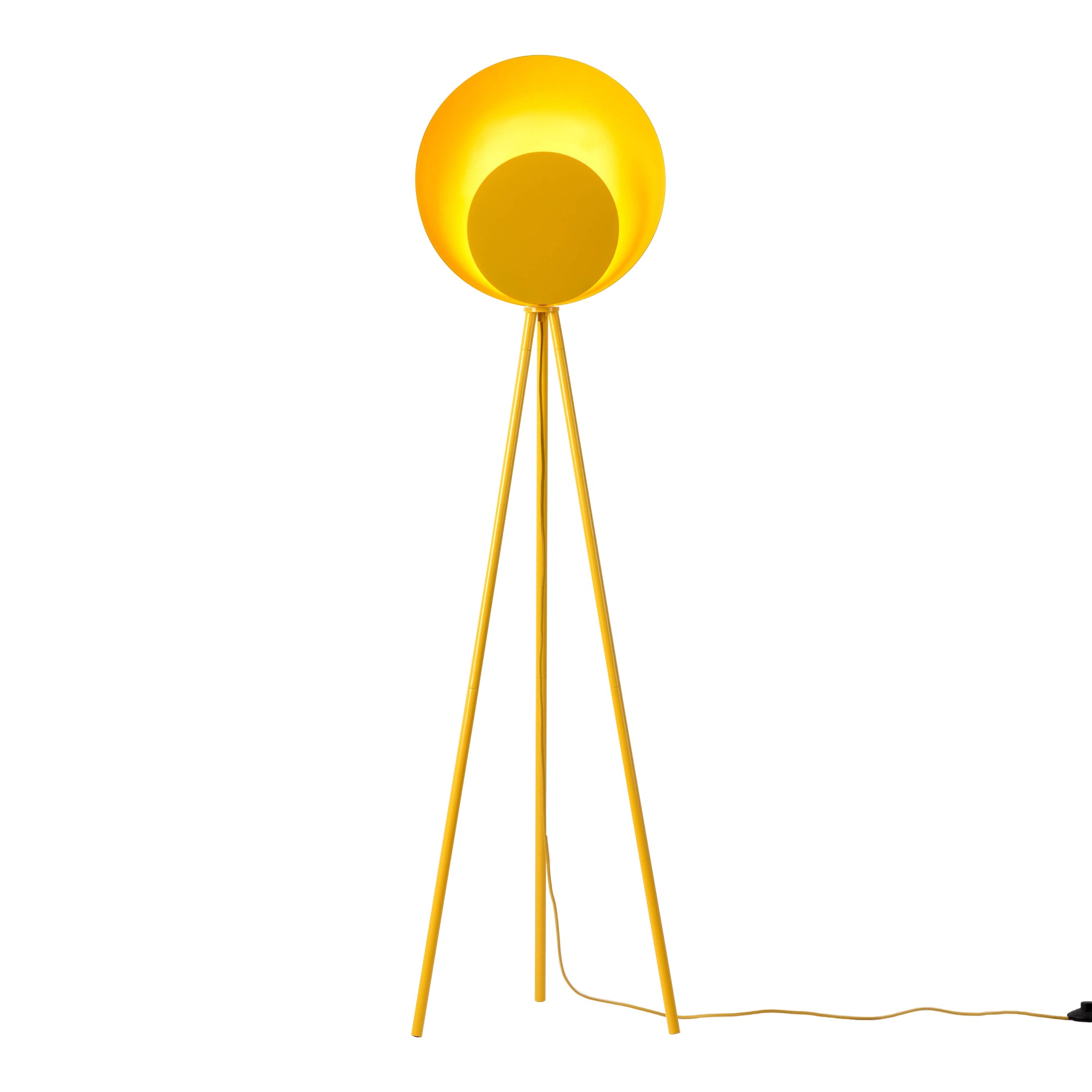 Yolk yellow diffuser floor lamp