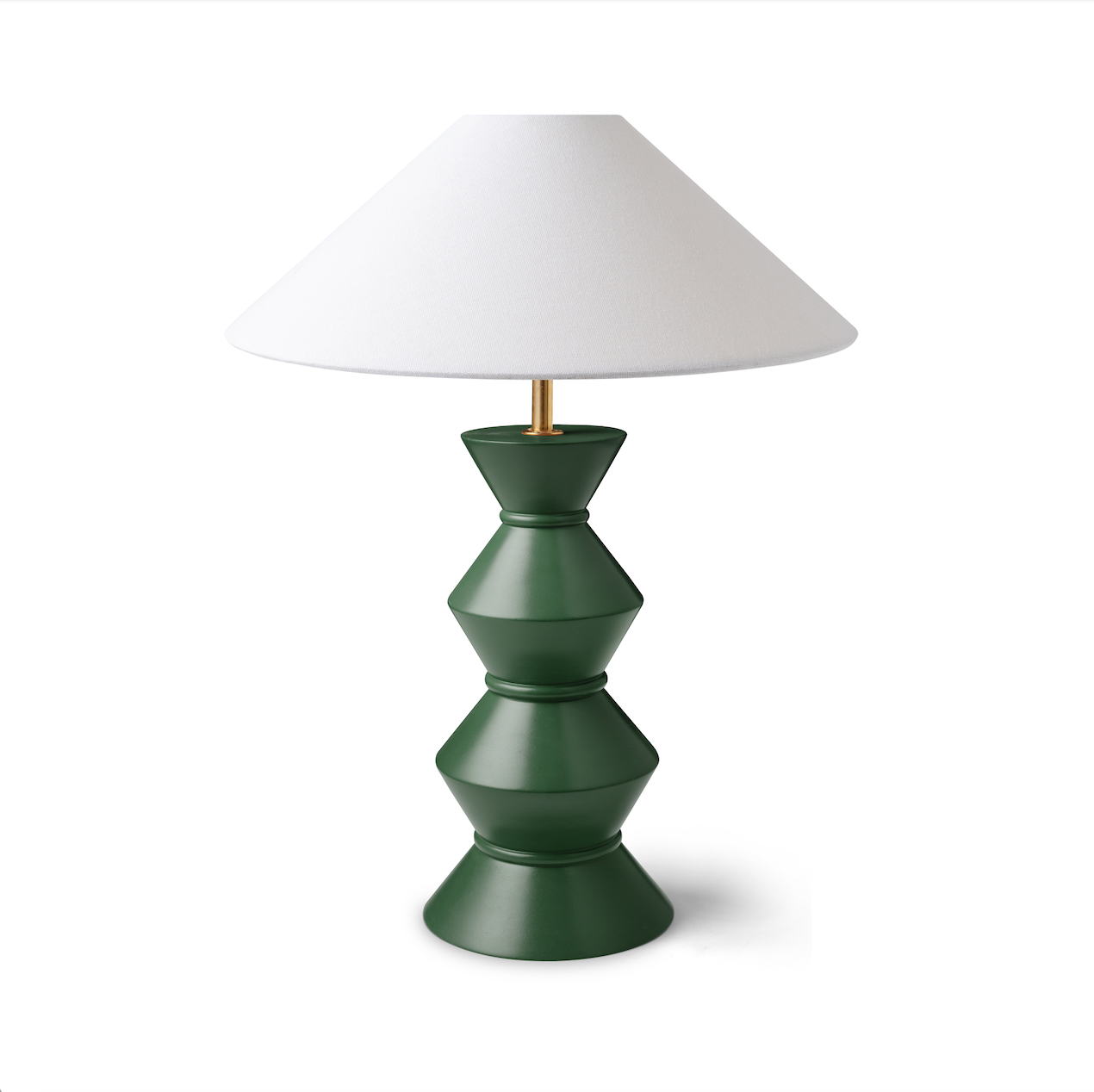Ziggy Totem Lamp Base | The Roost Racing Green