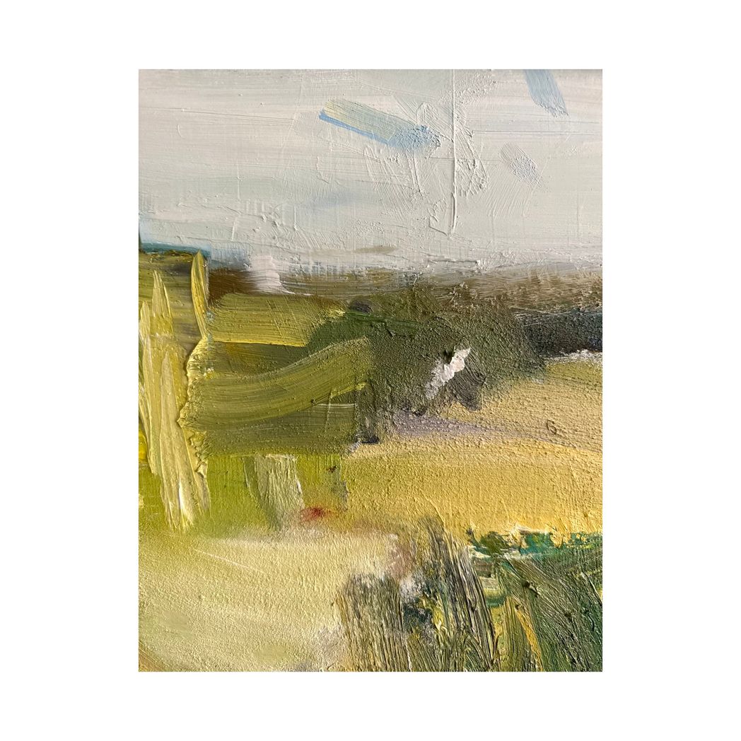 Abstract Island Oil Painting