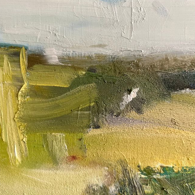 Abstract Island Oil Painting