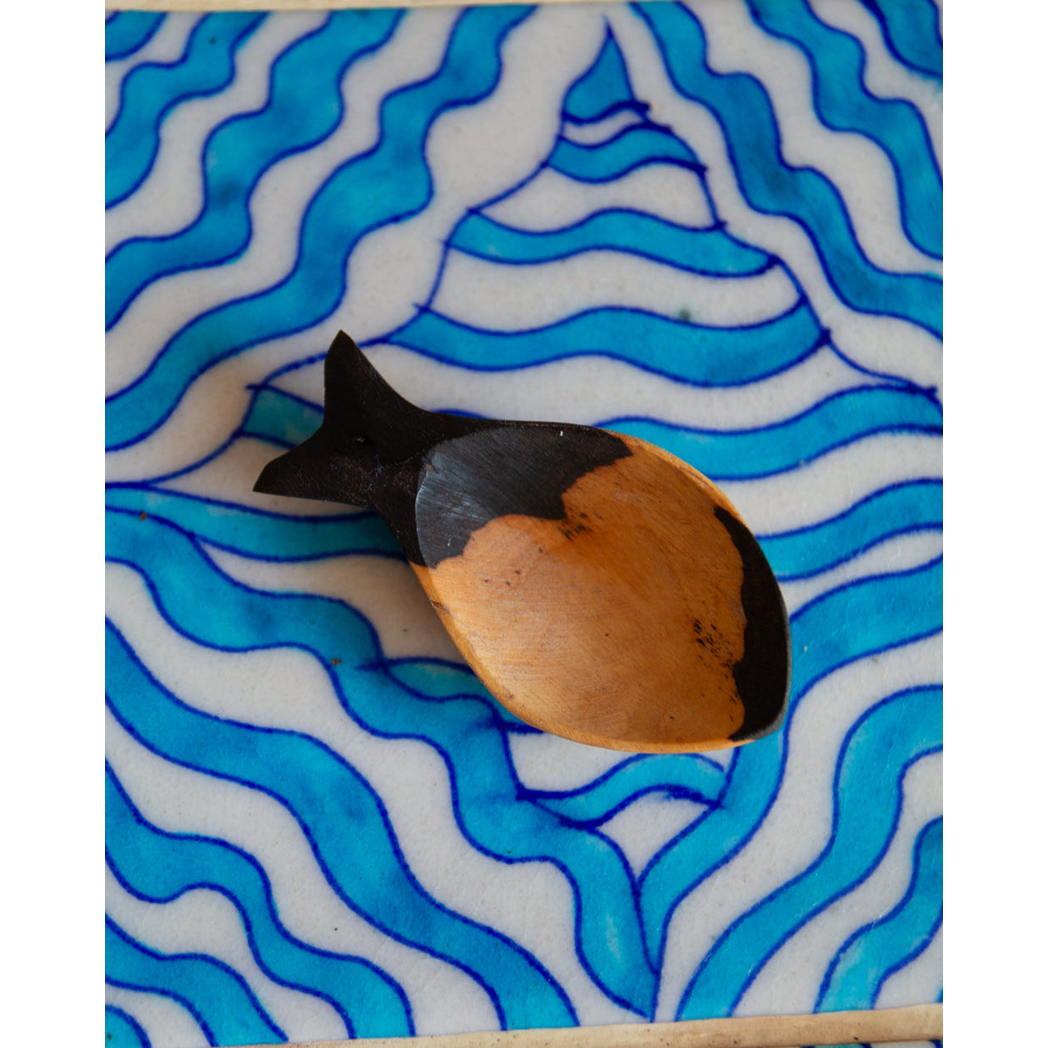 African Blackwood Fish Shaped Spoon
