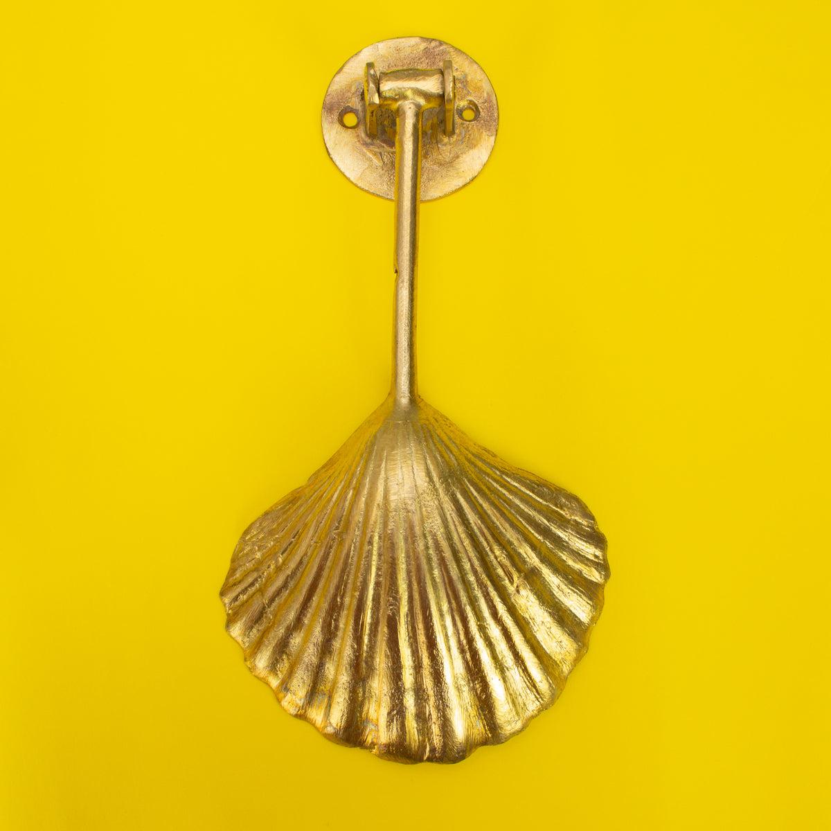 Ghanaian Ashanti Brass Door Knocker 'Shell'