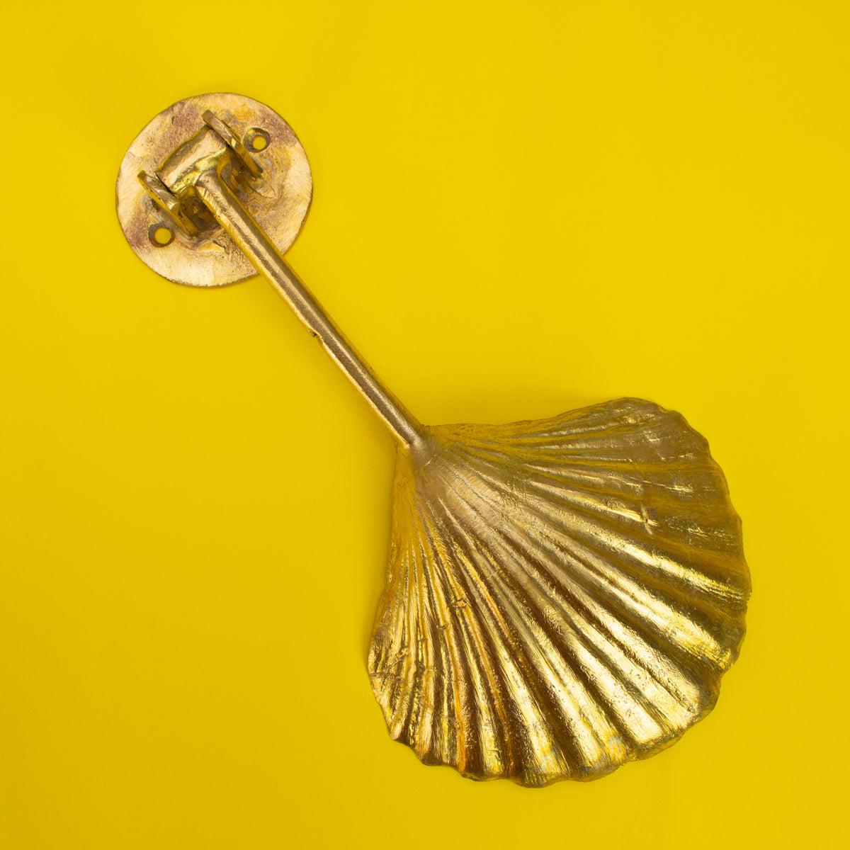 Ghanaian Ashanti Brass Door Knocker 'Shell'