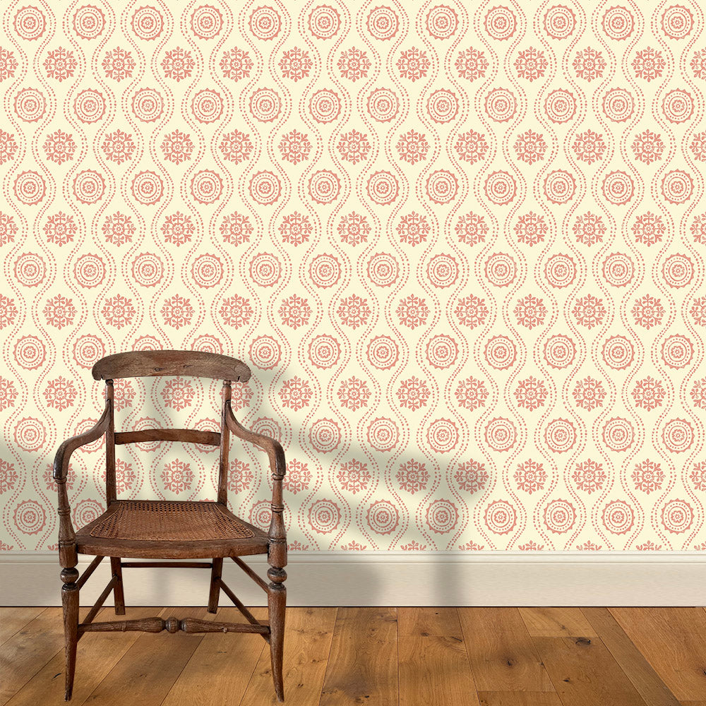 Honfleur Wallpaper - Coral
