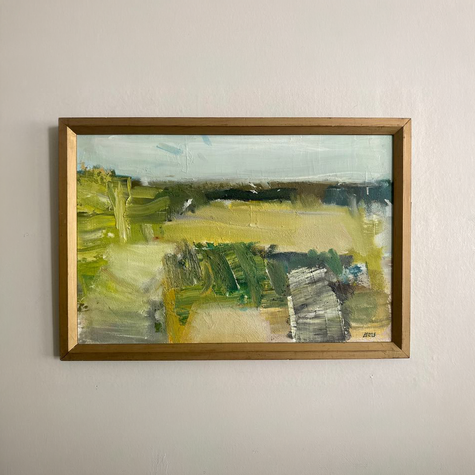 Abstract Island Oil Painting