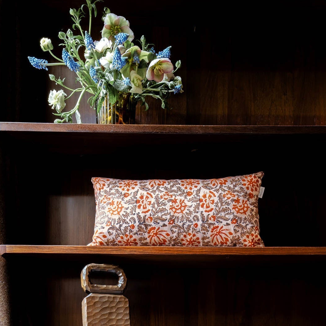 Zaha Silk Reversible Bolster Cushion