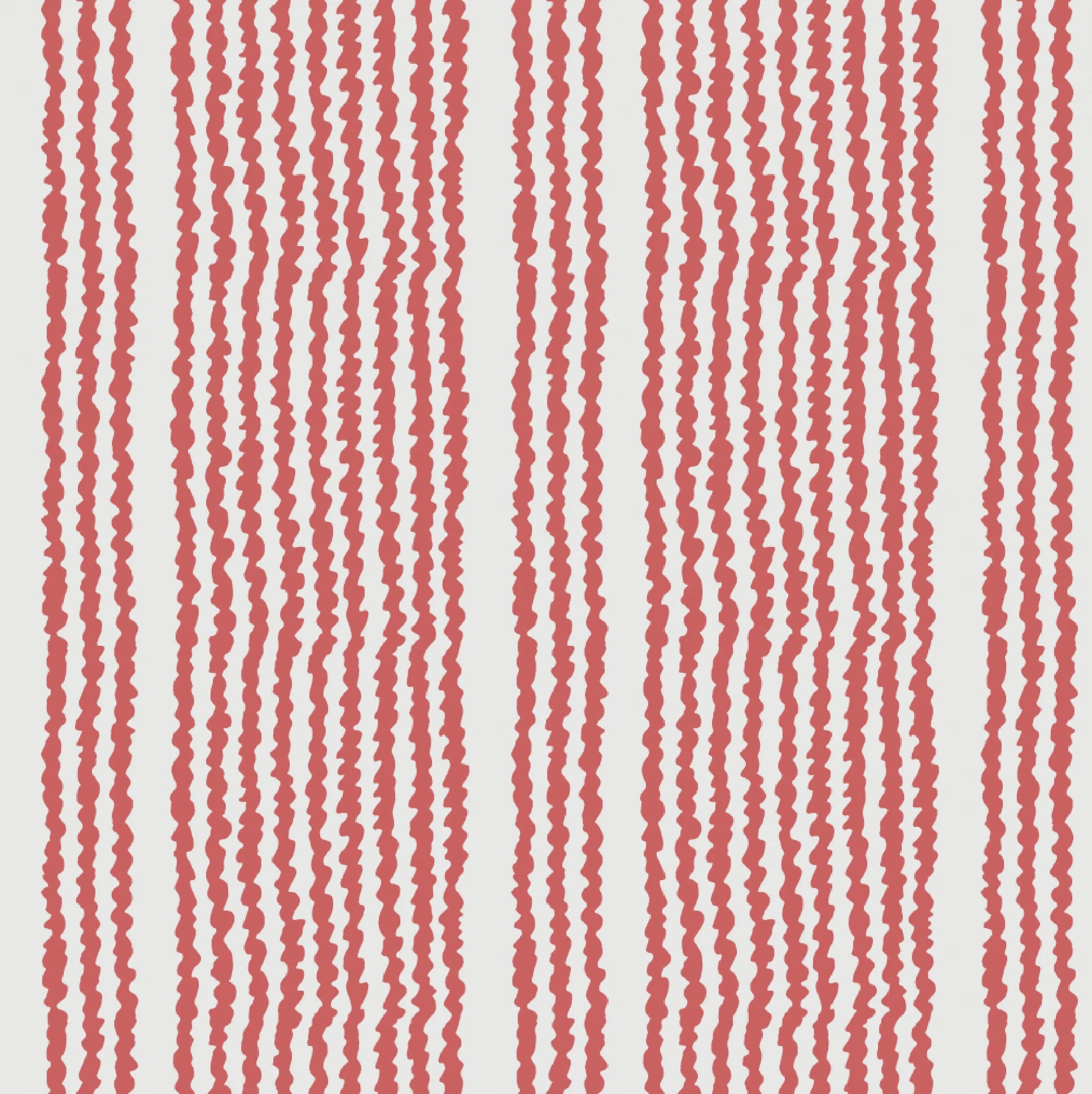 Ripple Stripe Fabric - Coral