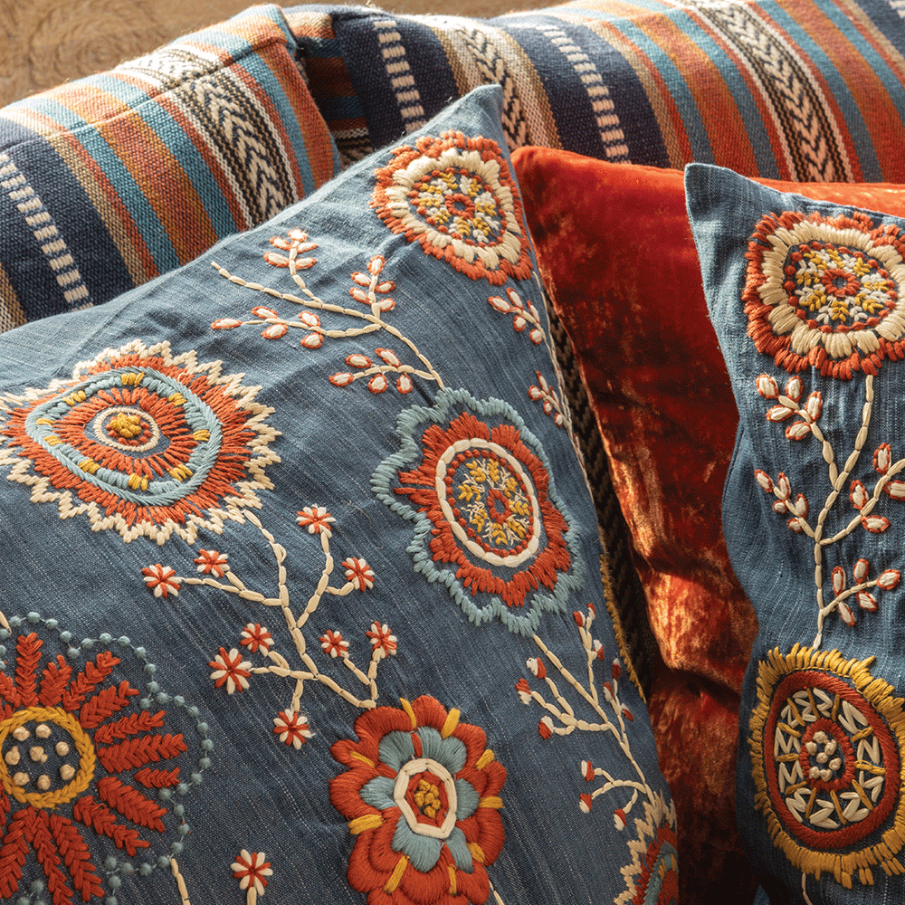 Arlington Indigo Cushion