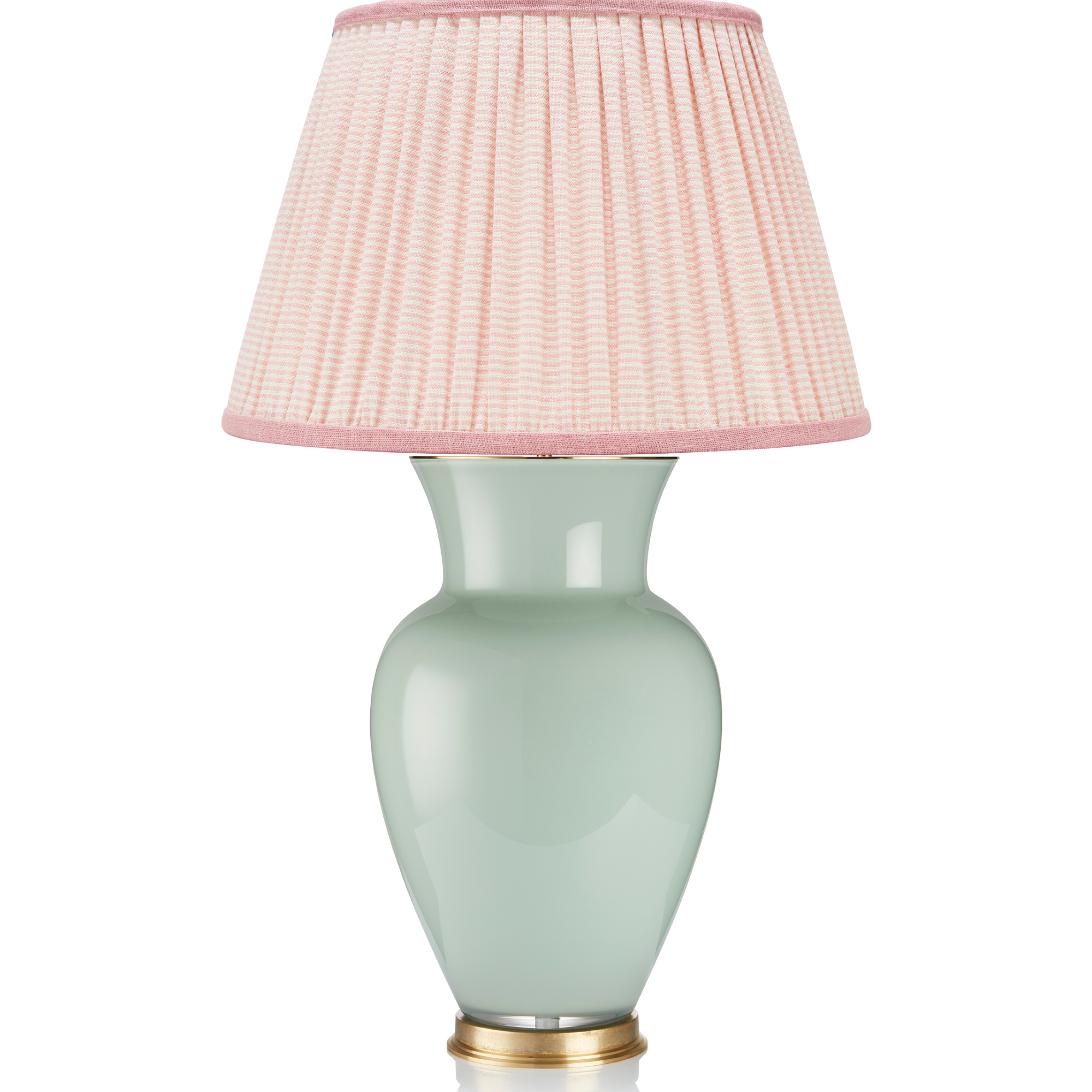 PINK STRIPED LAMPSHADE