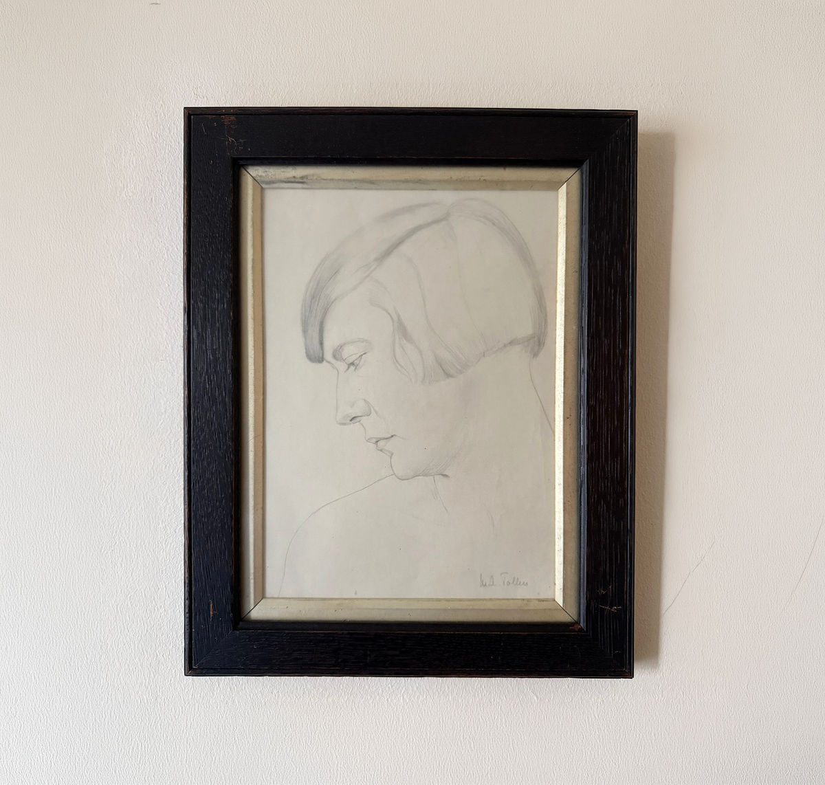 Head of a Woman Vintage Illustration