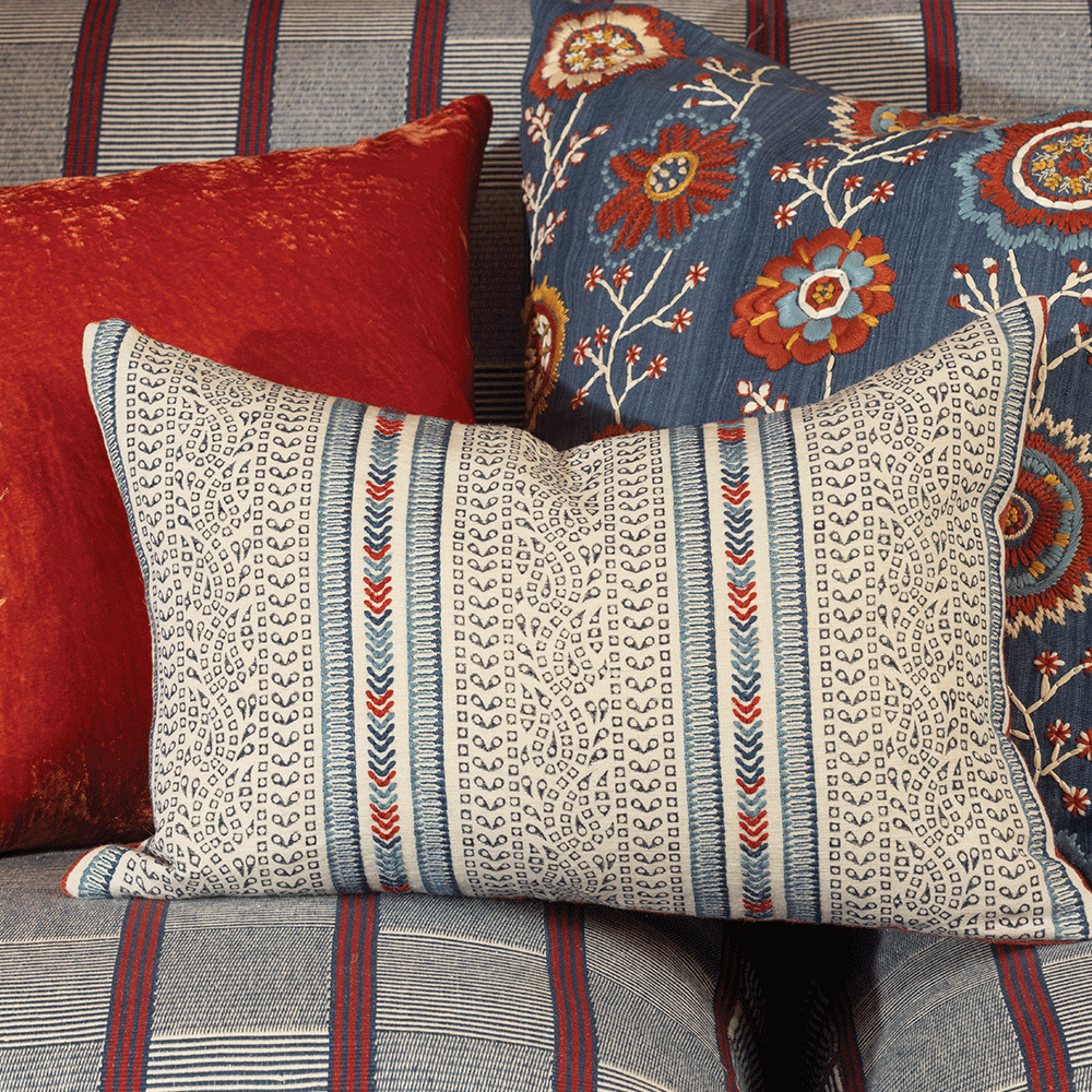 Arlington Indigo Cushion