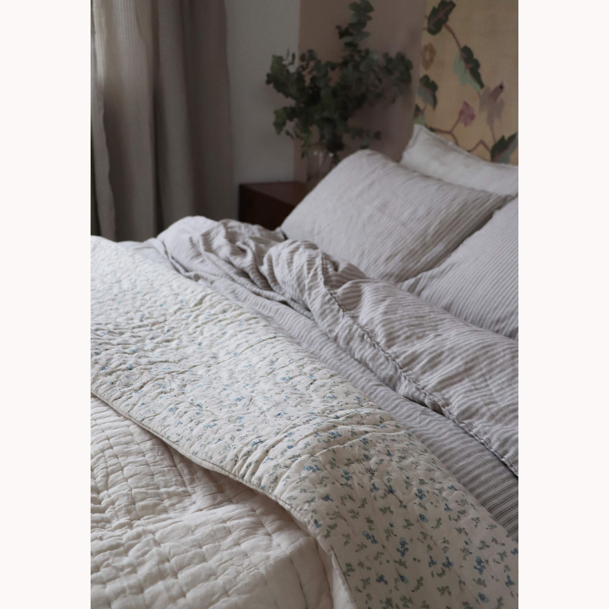 Bella Floral Kantha Quilt