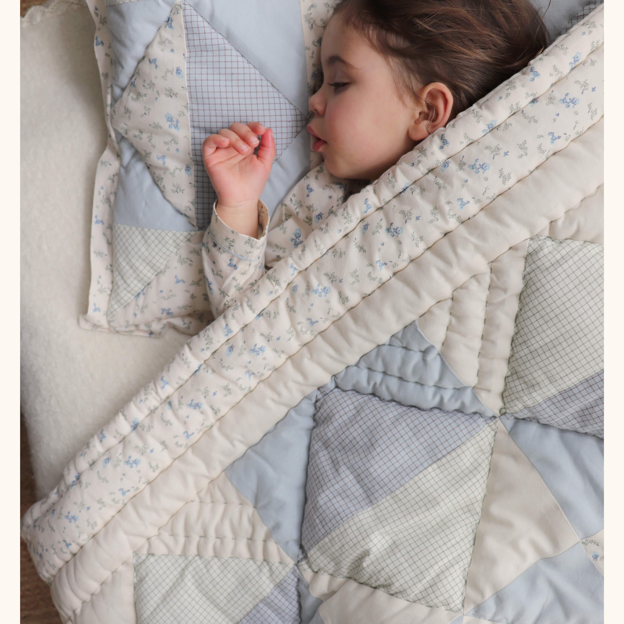 Limited Edition - Reversible Bella patchwork hand quilted blanket