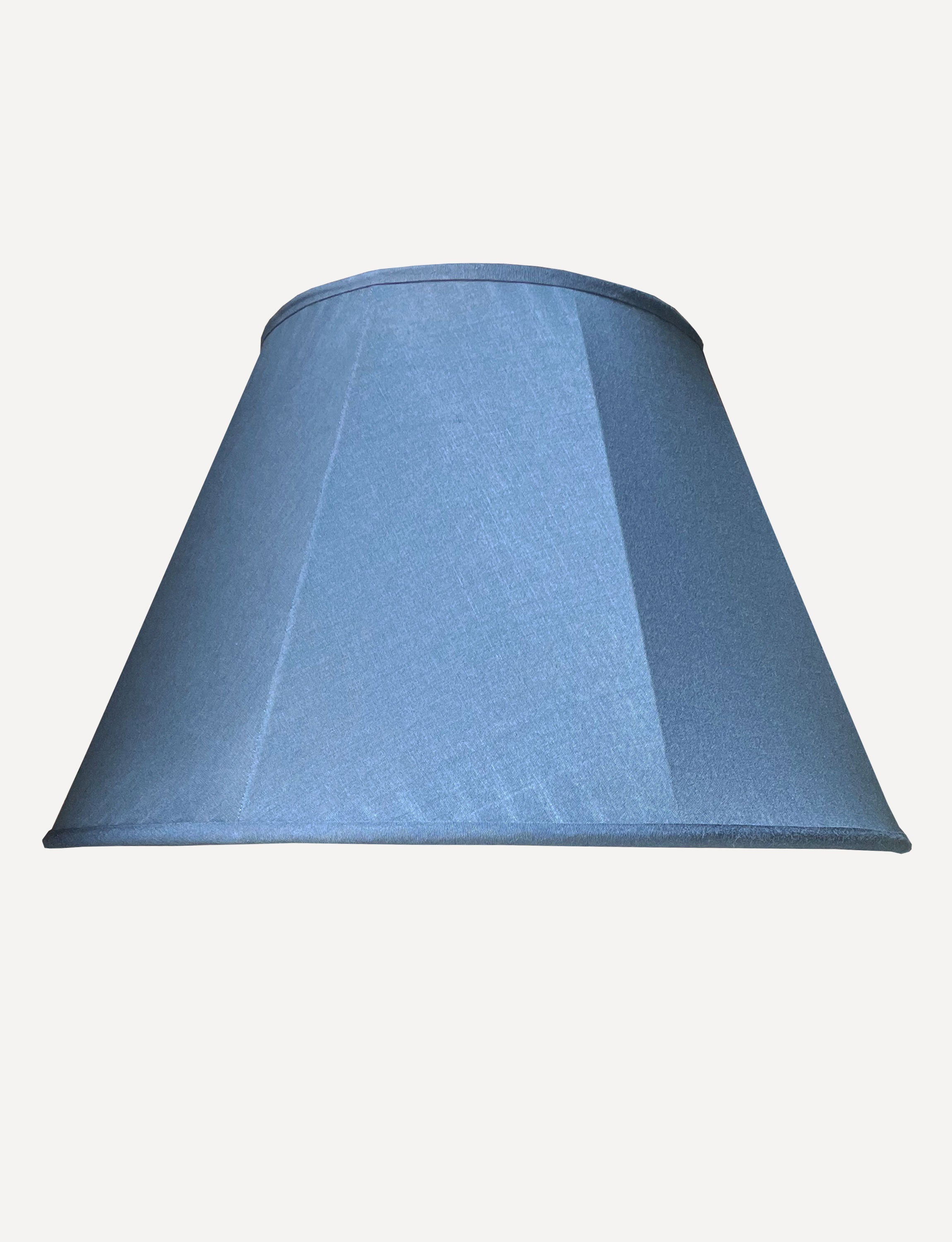 Octagon Silk Lampshade, Blue