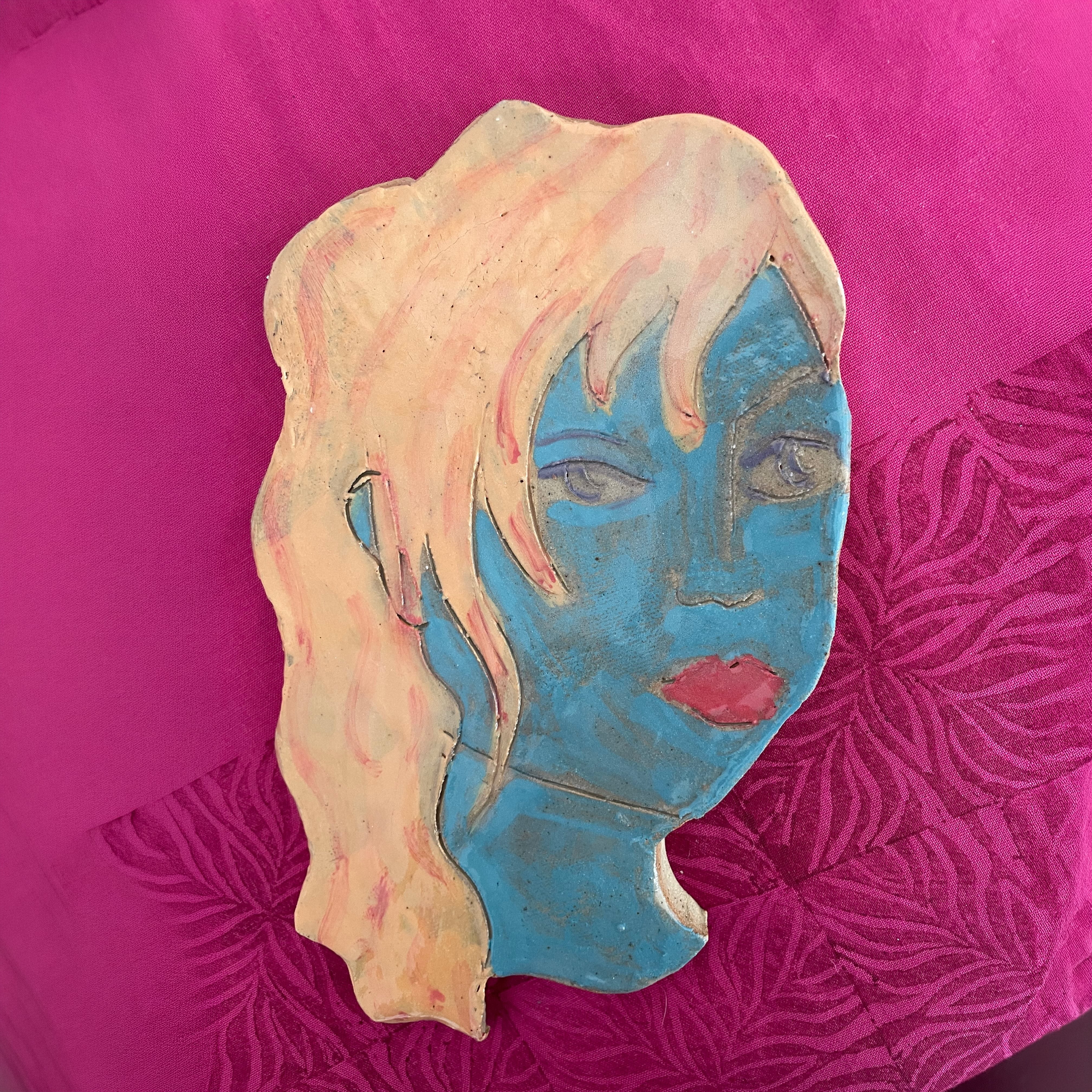 Bluehead Ceramic Wall Hanging