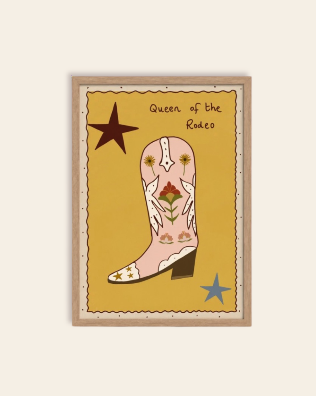 Boots are made for walking Art Print